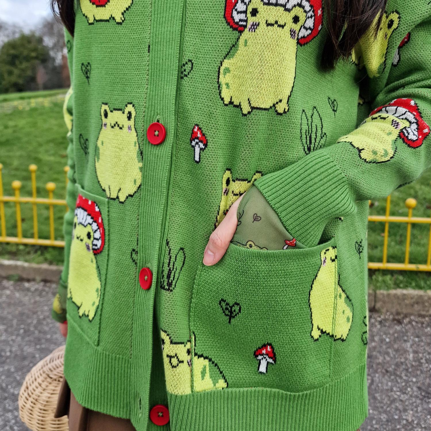 Cotton Rich Cardigan - Hoppy Meadow - Image 2