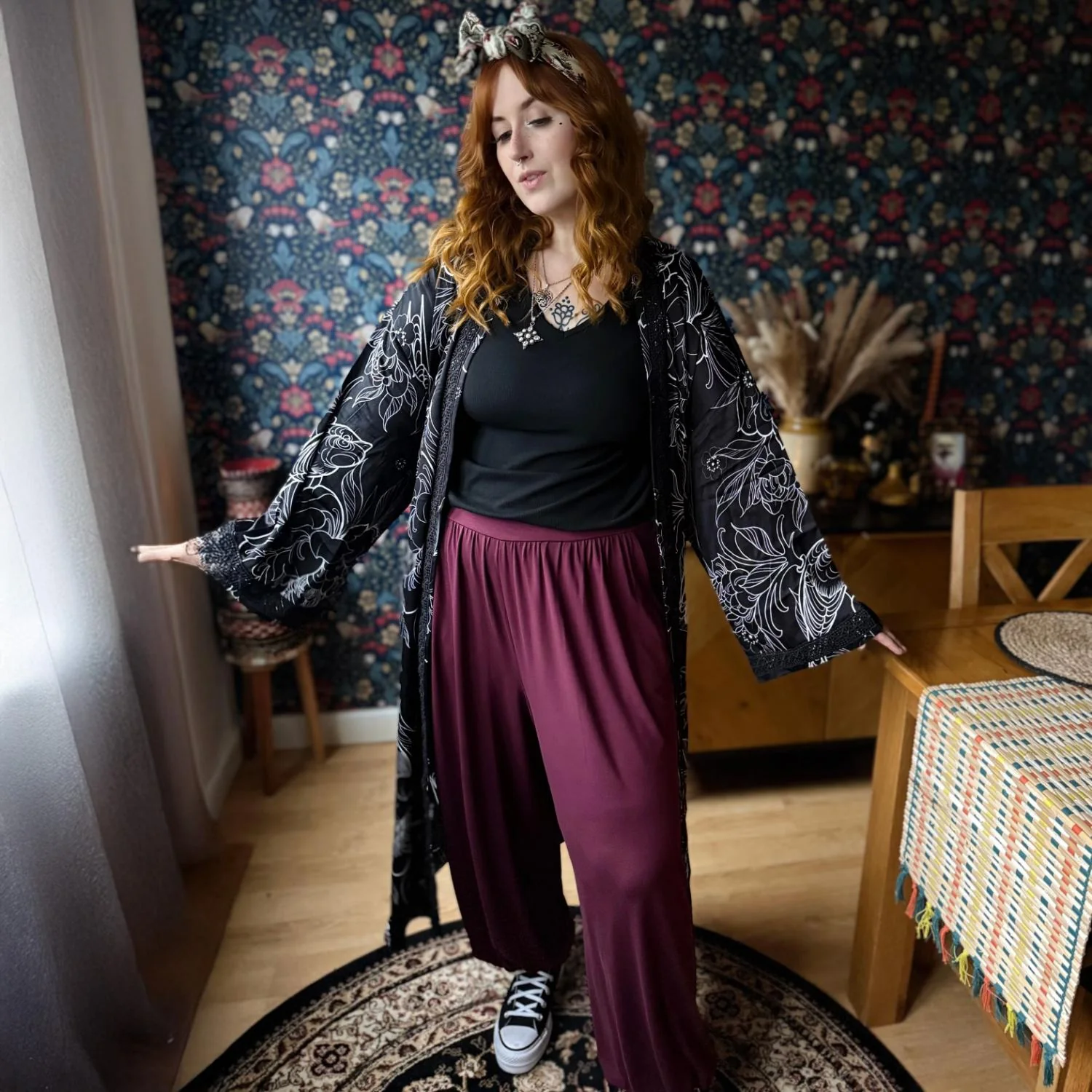 Claudette Trousers - Cherry