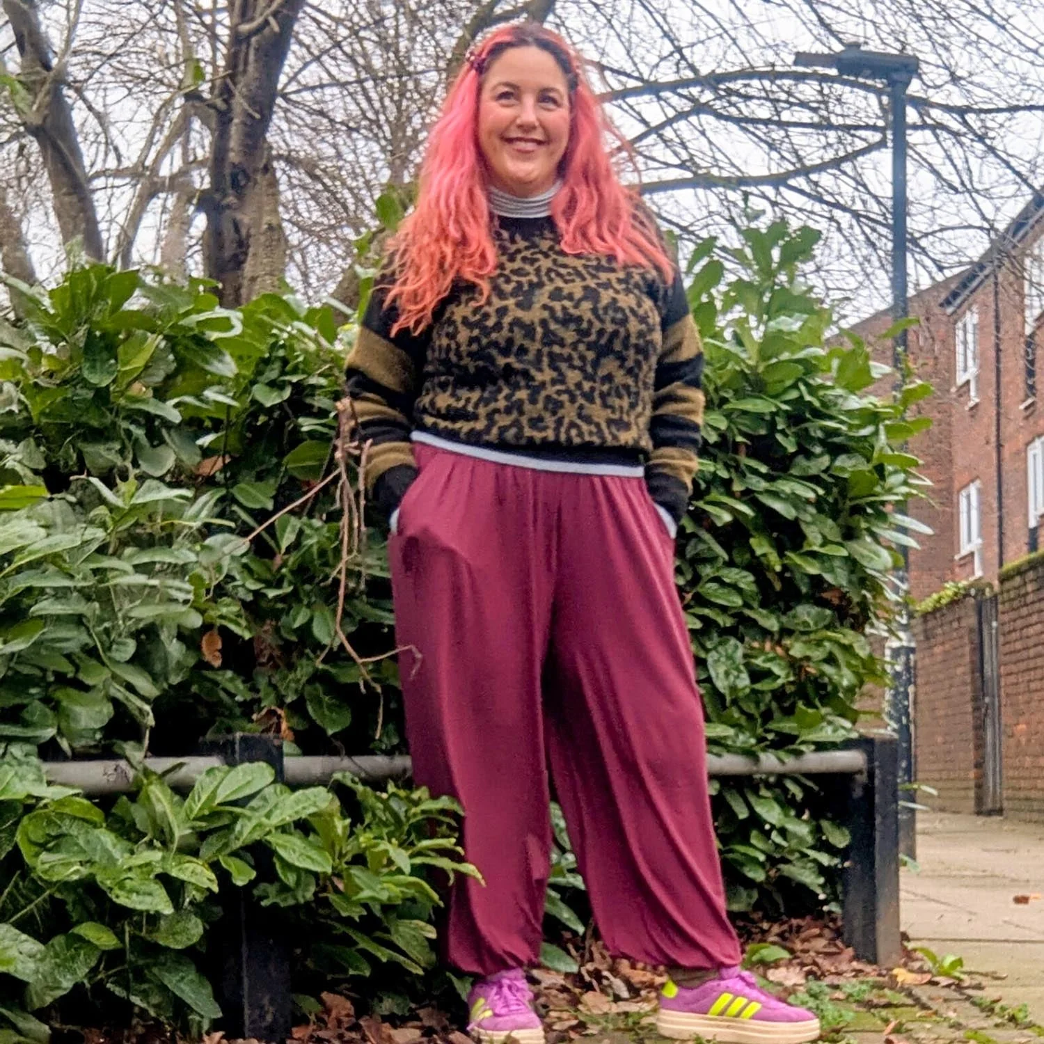 Claudette Trousers - Cherry - Image 10