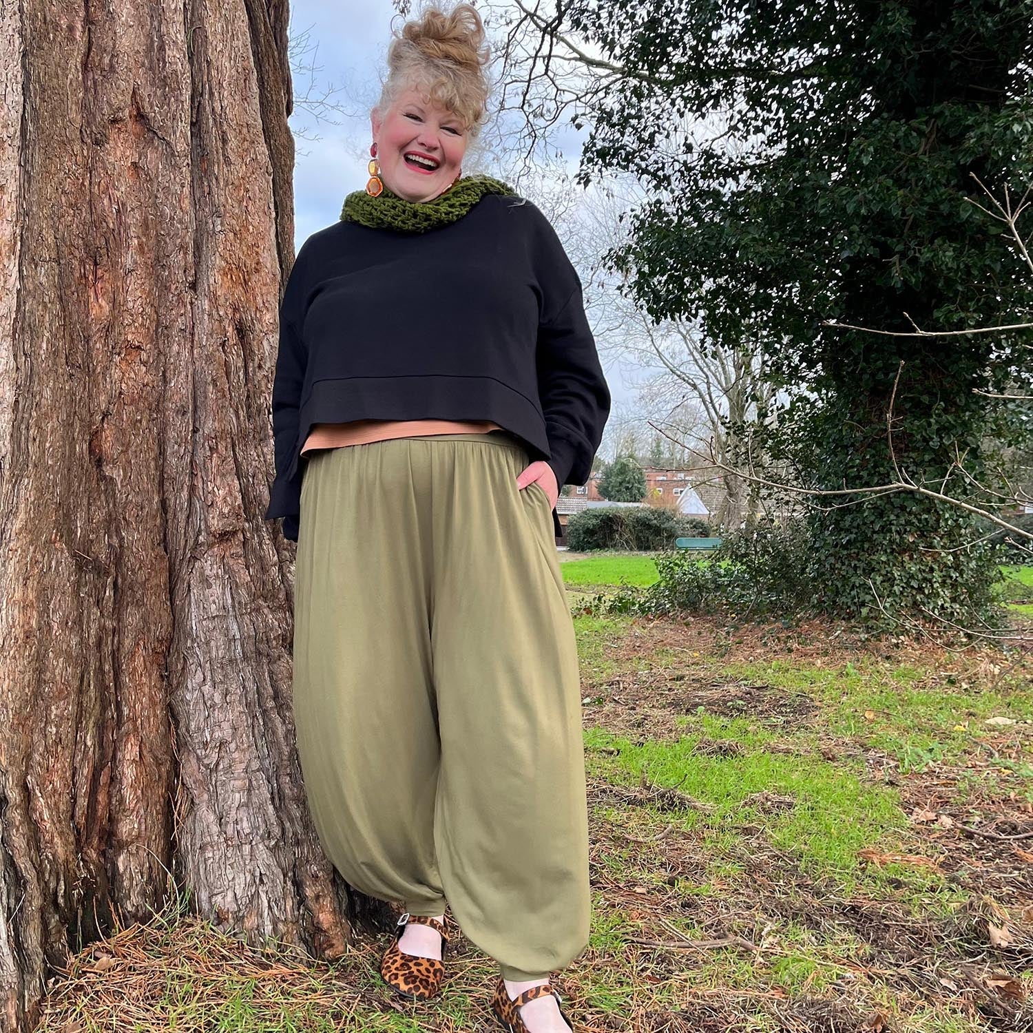Claudette Trousers - Olive - Image 14