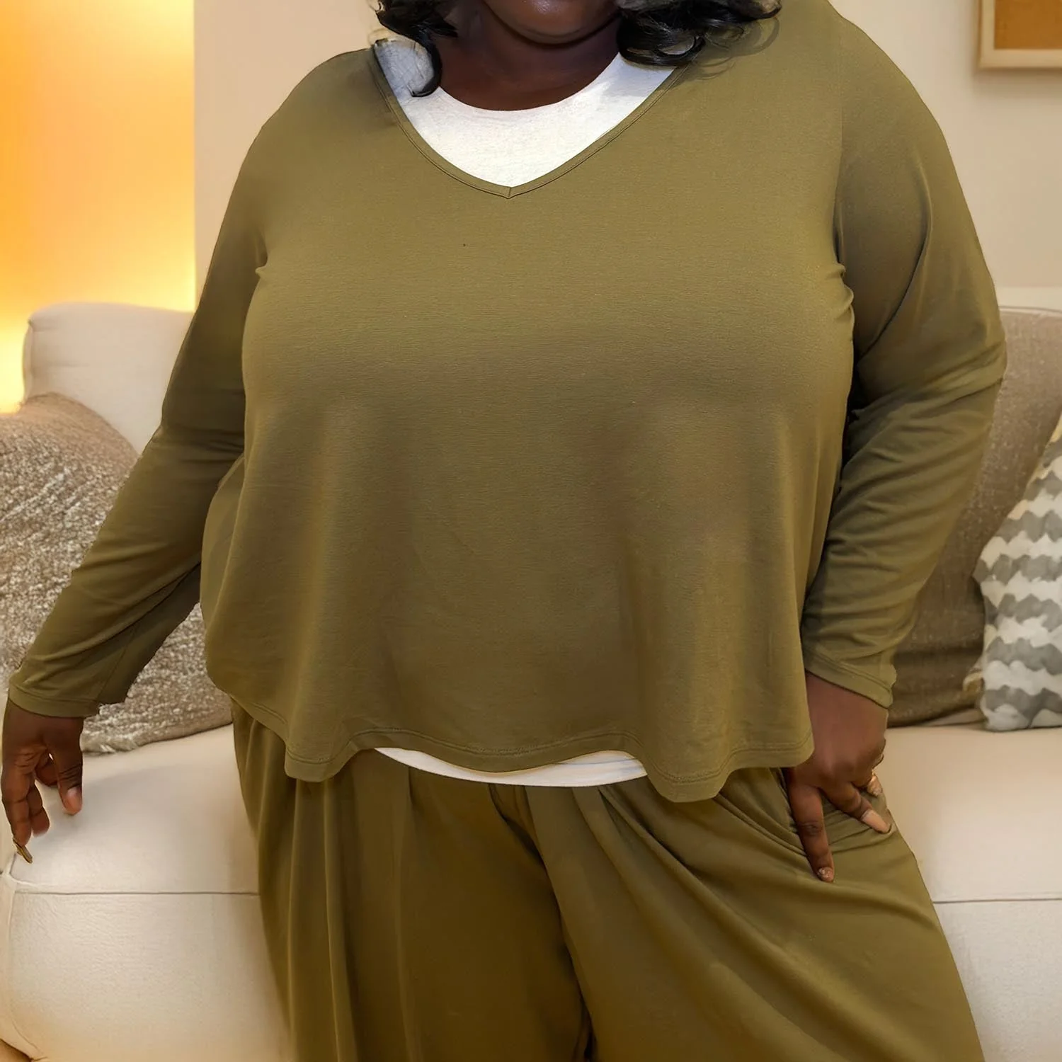 The Marsha Top - Olive - Image 14