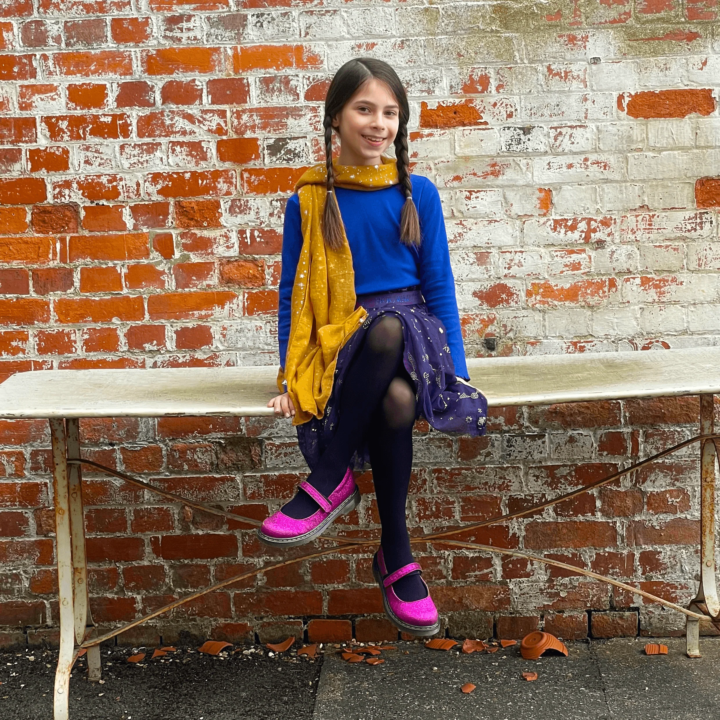 50 Denier Kids Tights - Black - Image 4