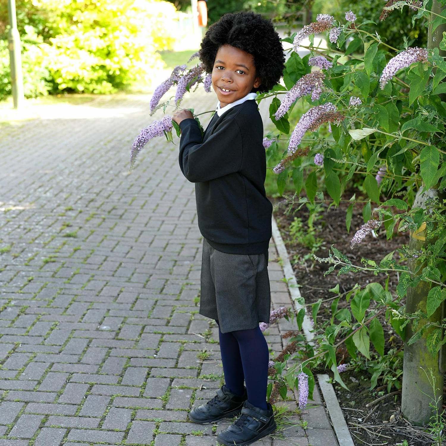 50 Denier Kids Tights - Navy - Image 5