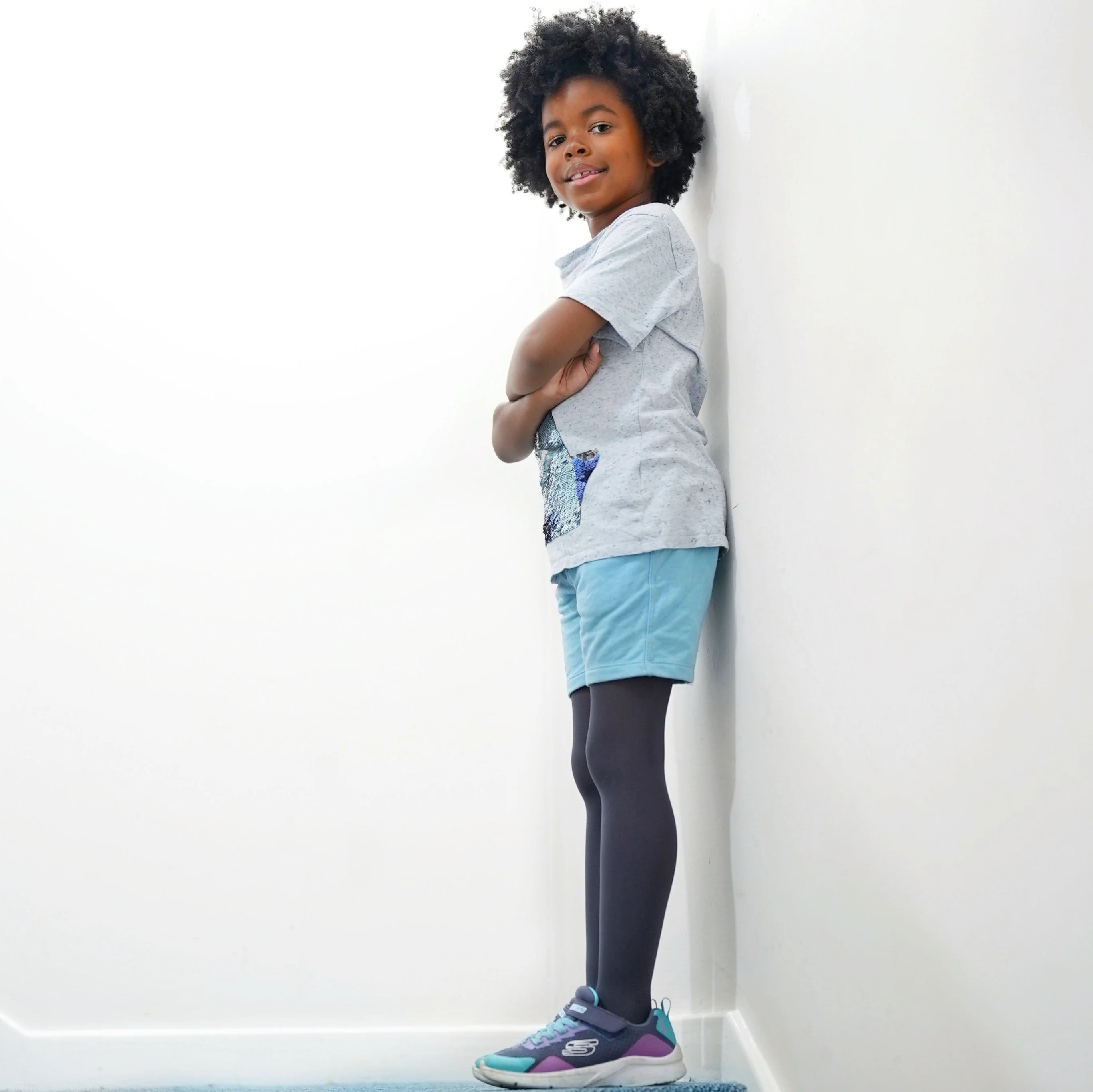 50 Denier Kids Tights - Slate Grey - Image 13