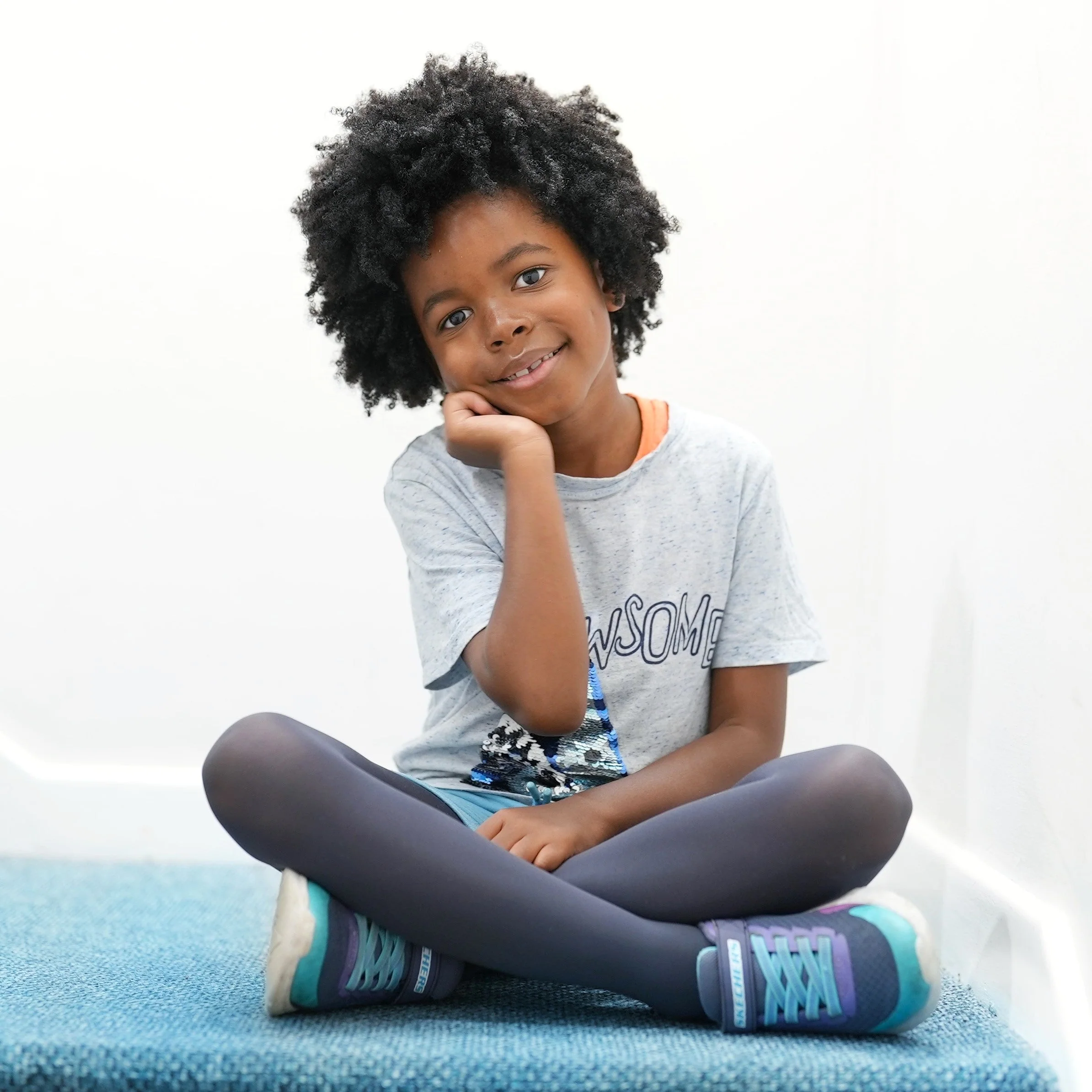 50 Denier Kids Tights - Slate Grey - Image 6