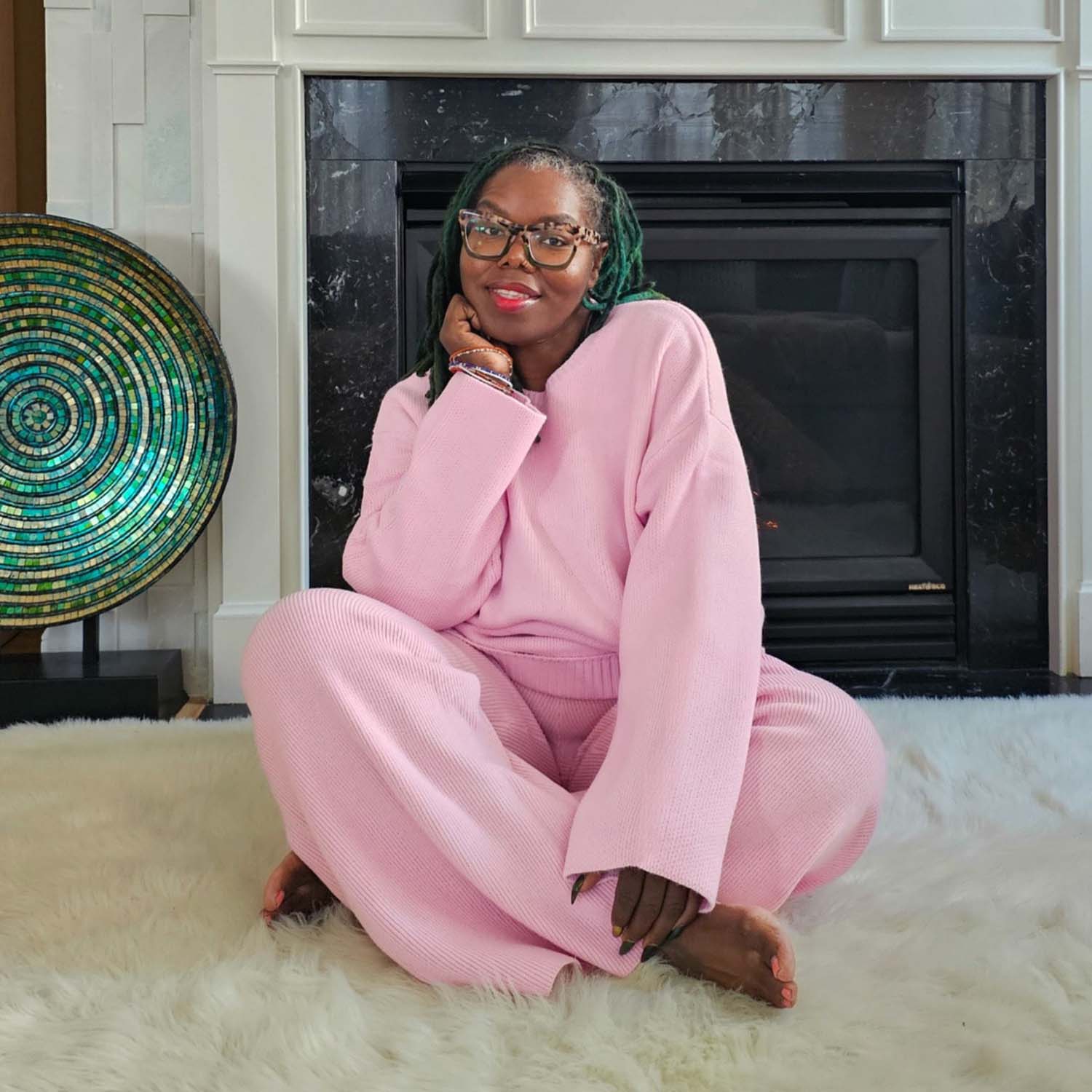 Knit Longline Jumper - Pétale de Rose - Image 3
