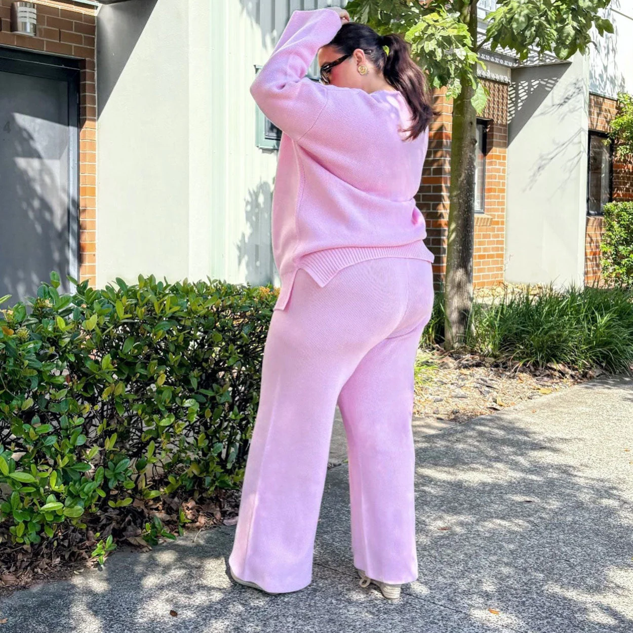 Knit Longline Jumper - Pétale de Rose - Image 6