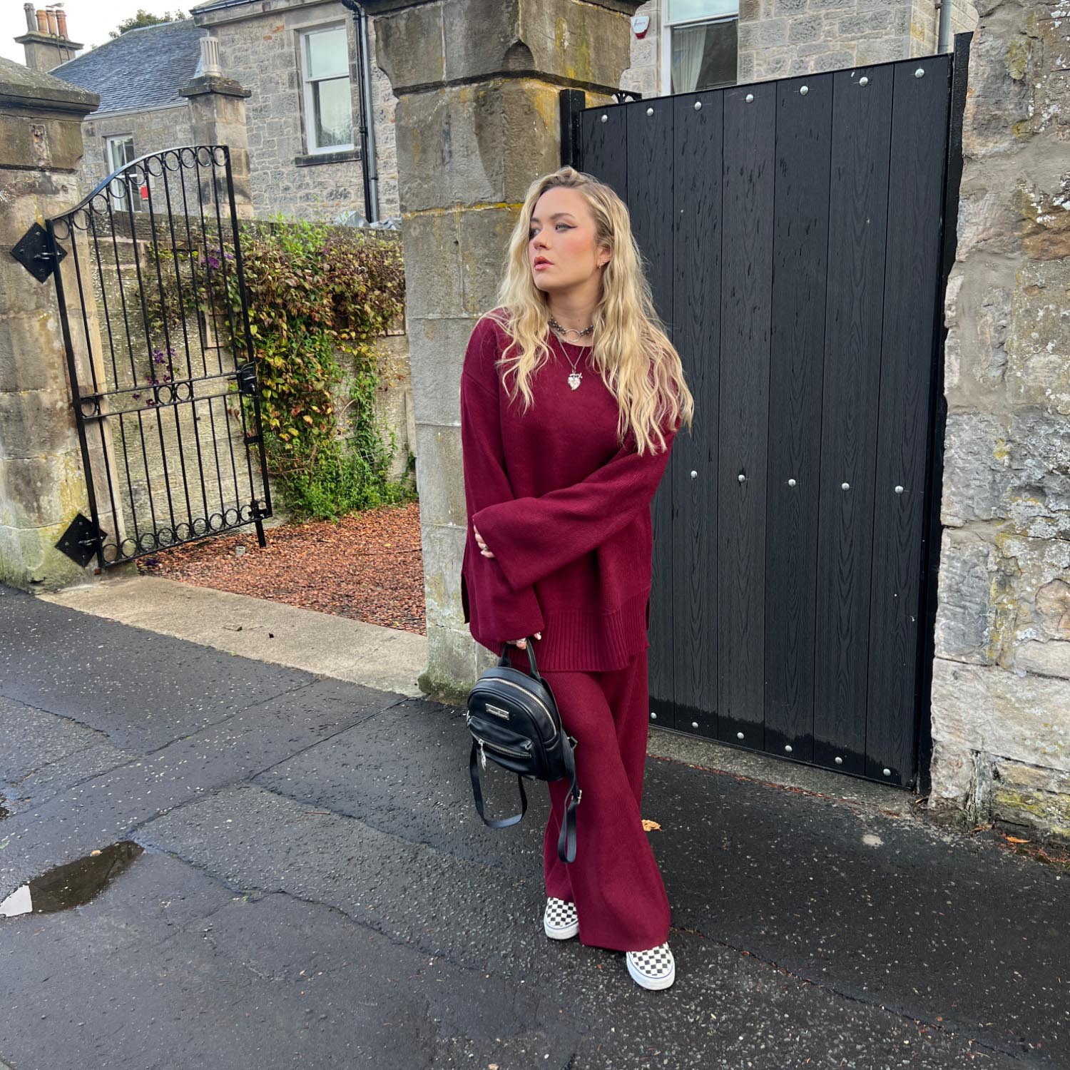 Knit Longline Jumper - Roast - Image 12