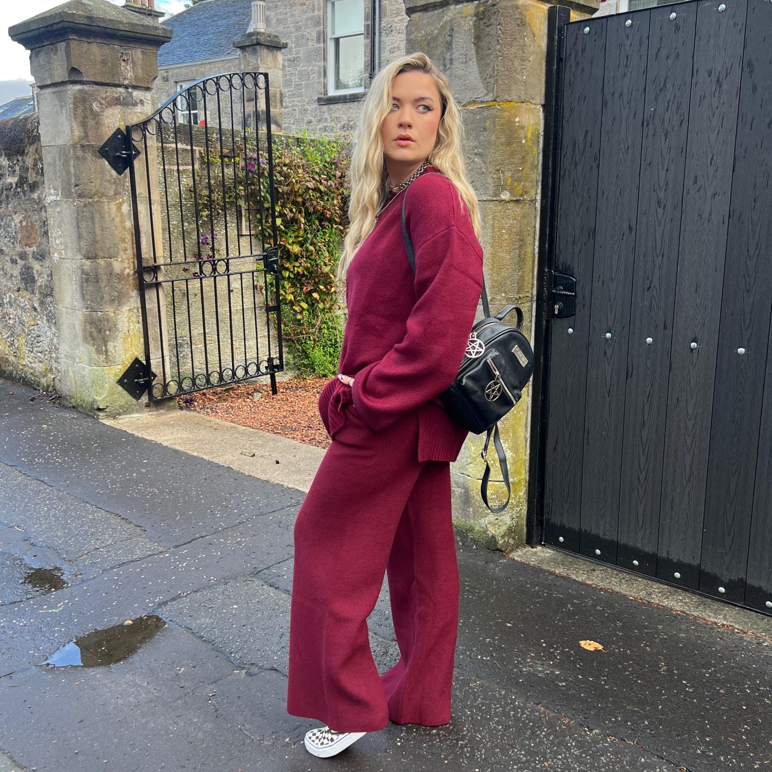 Knit Longline Jumper - Roast - Image 6