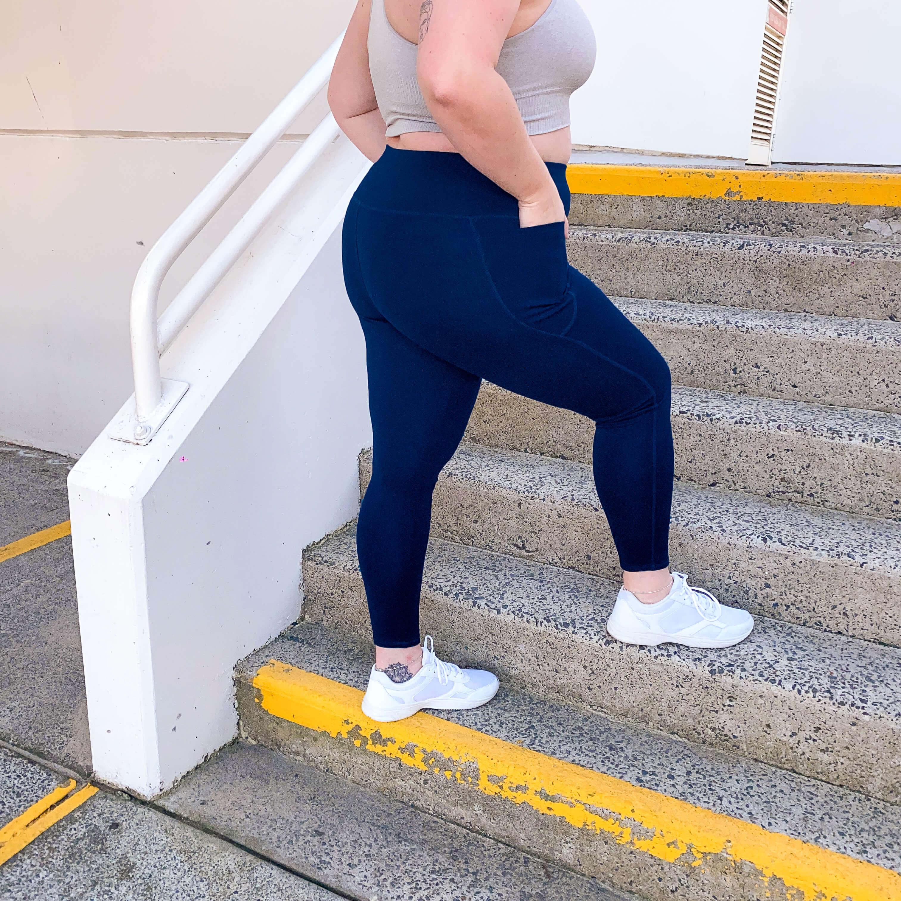 Squat Proof Leggings (Long) - Navy - Image 12