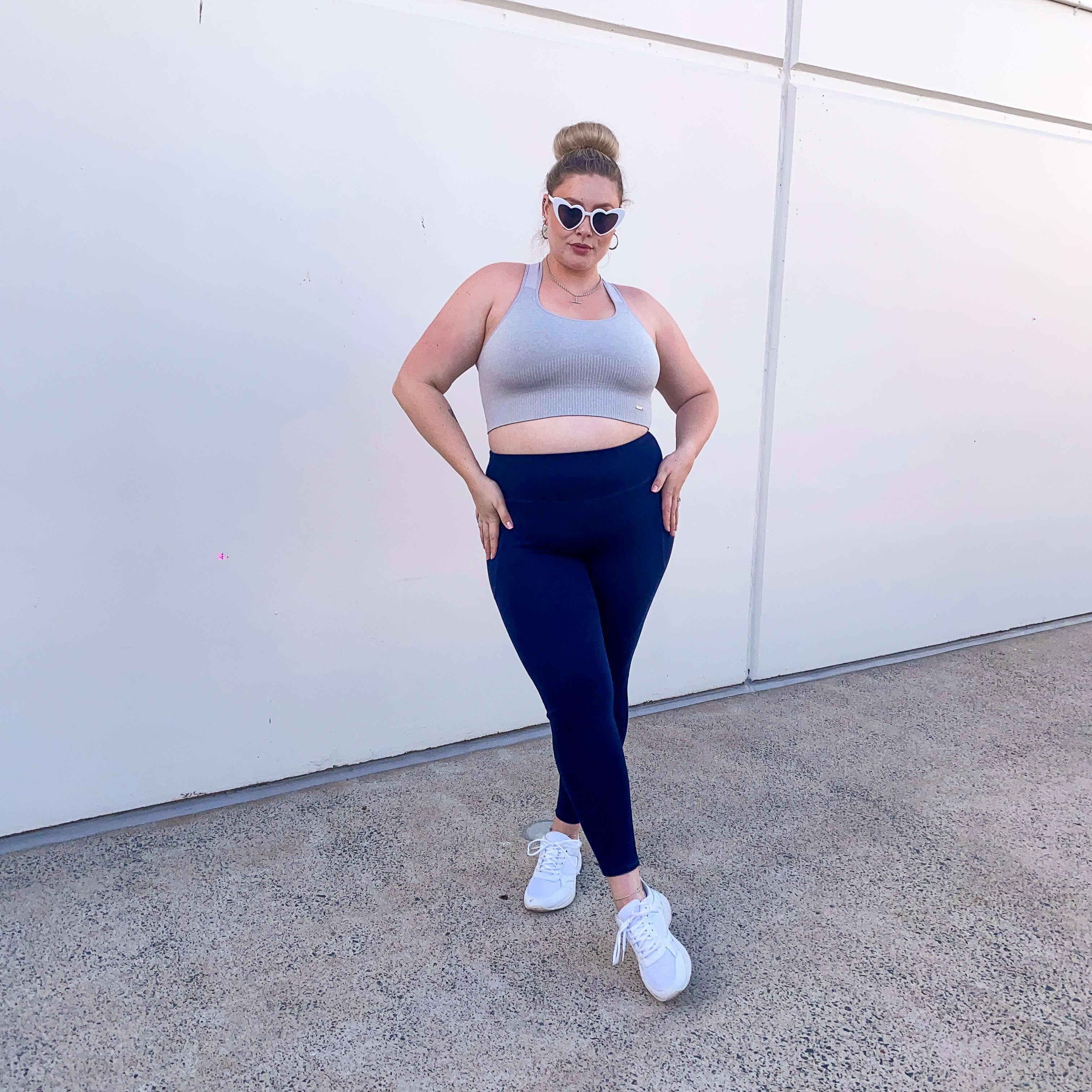 Squat Proof Leggings (Long) - Navy - Image 2