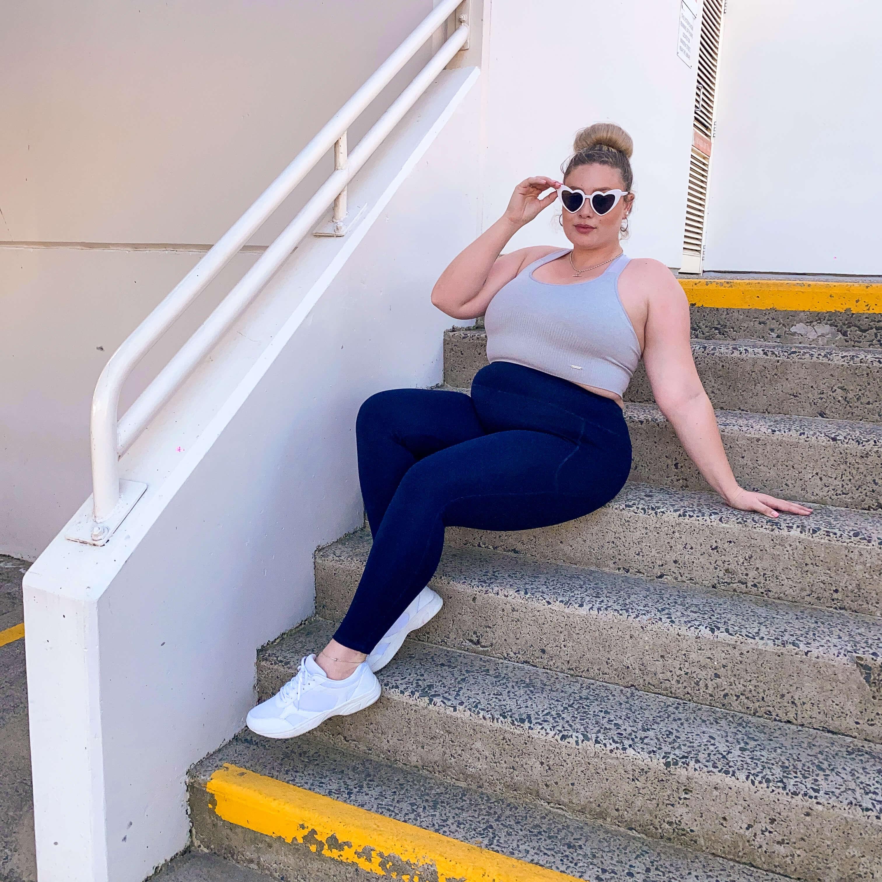 Squat Proof Leggings (Long) - Navy - Image 4