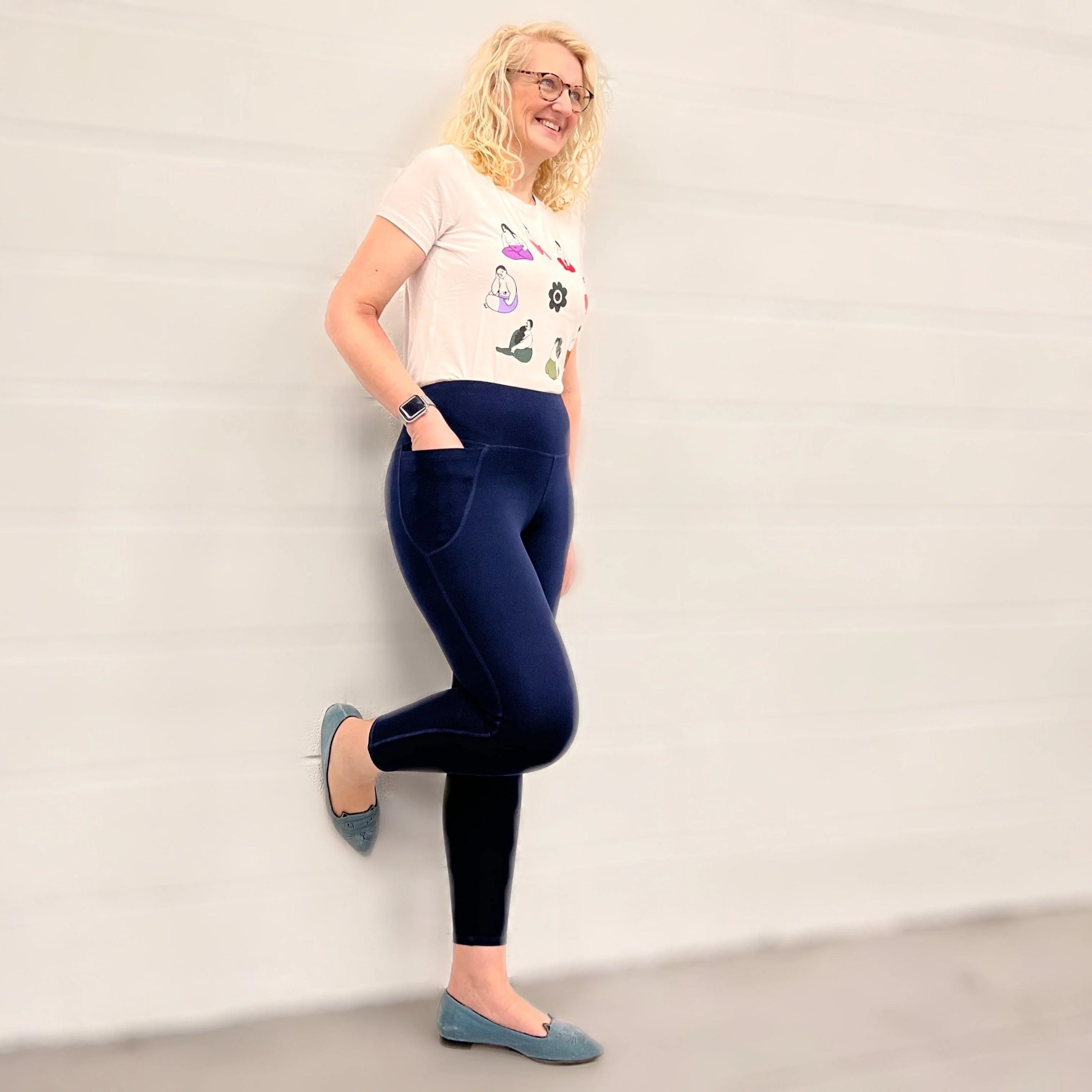 Squat Proof Leggings (Long) - Navy - Image 7
