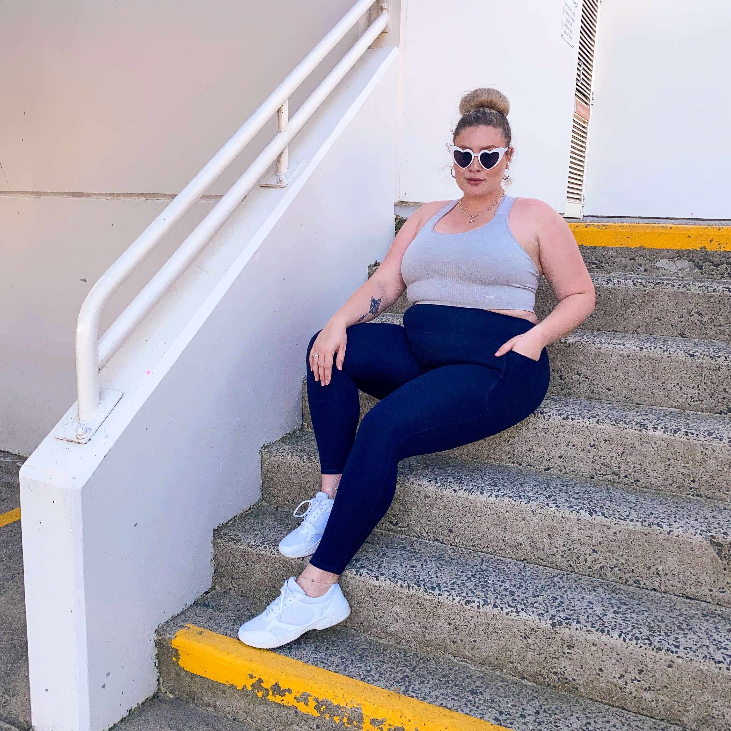 Squat Proof Leggings (Long) - Navy - Image 8