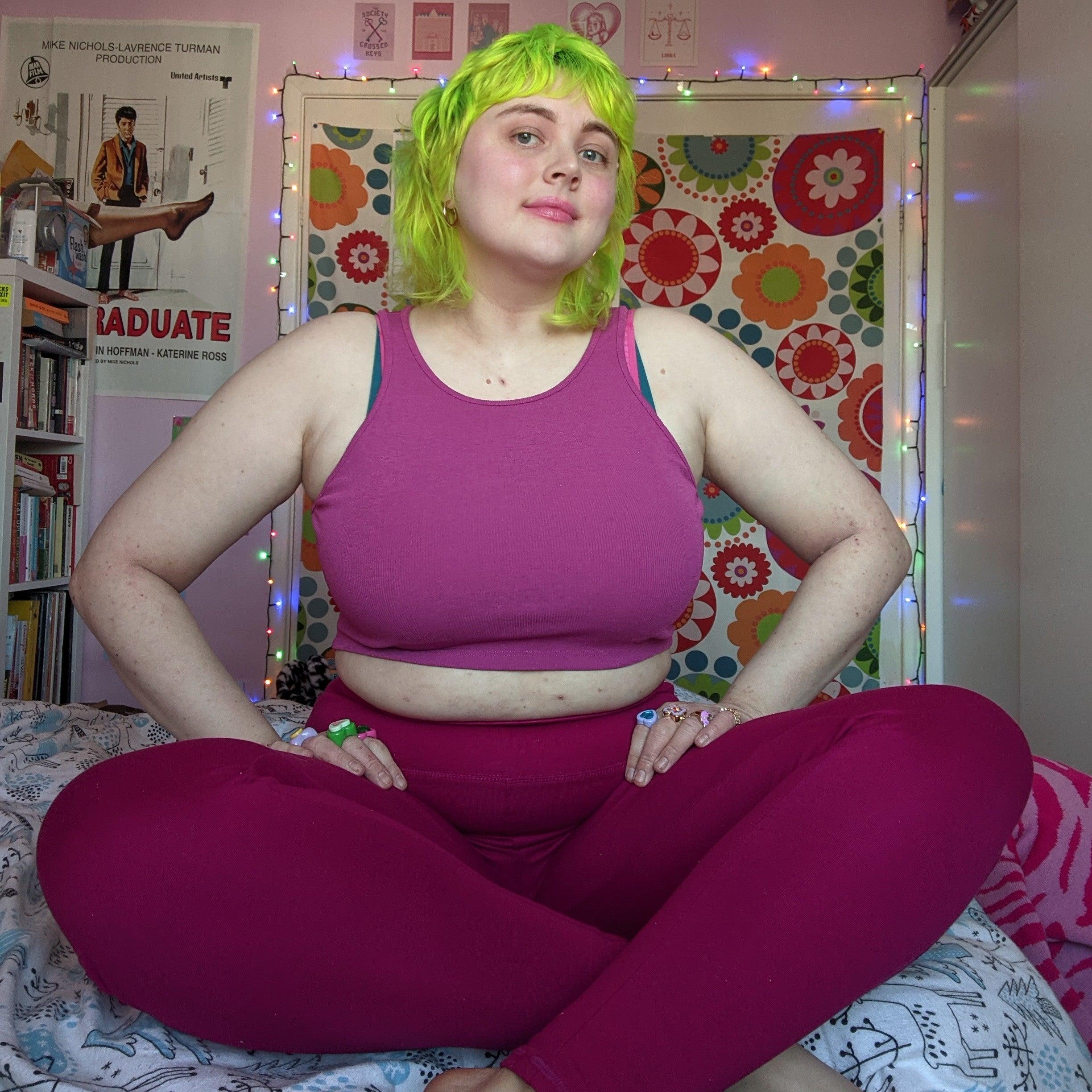 Squat Proof Leggings (Long) - Raspberry Pie - Image 12