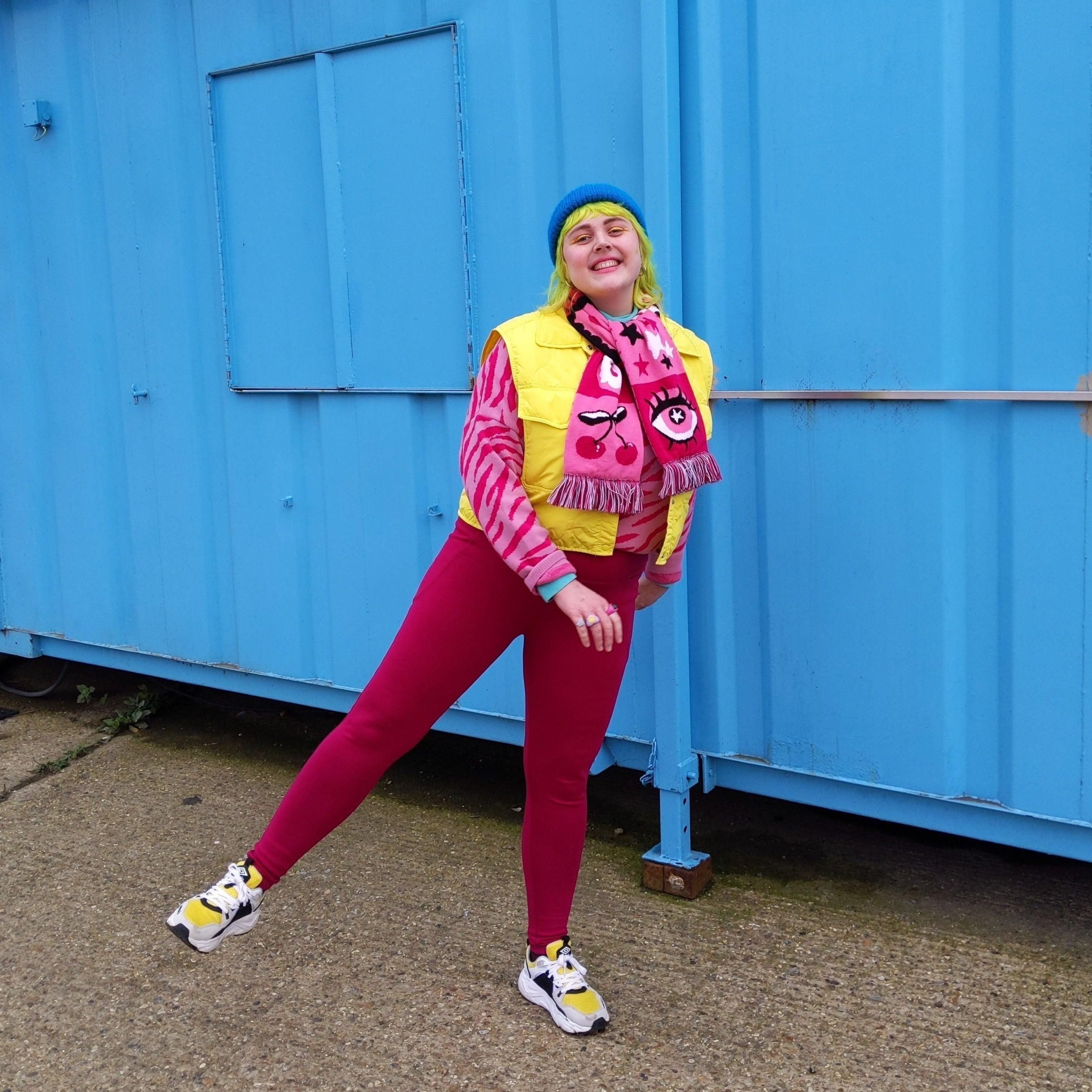 Squat Proof Leggings (Long) - Raspberry Pie - Image 15