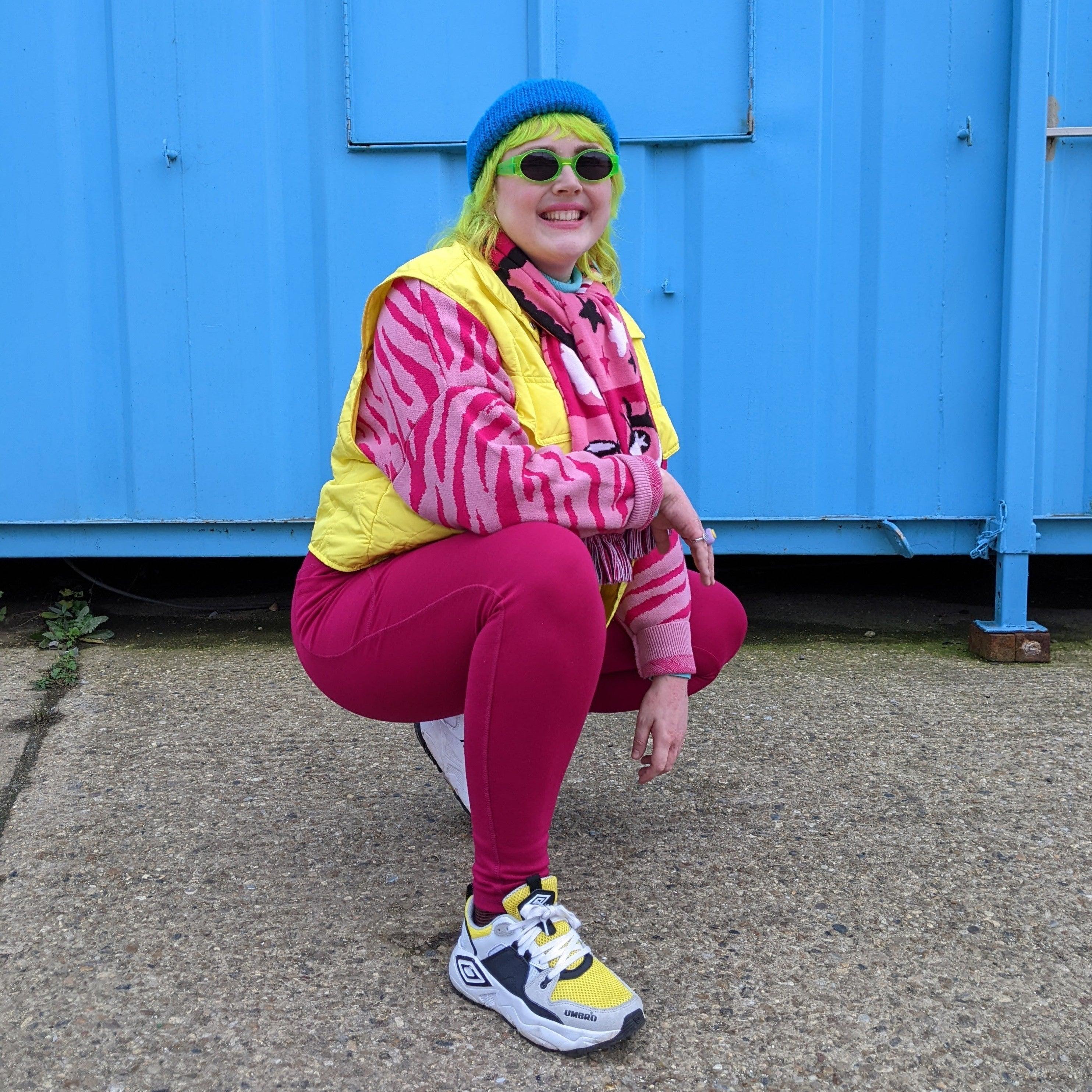 Squat Proof Leggings (Long) - Raspberry Pie - Image 6
