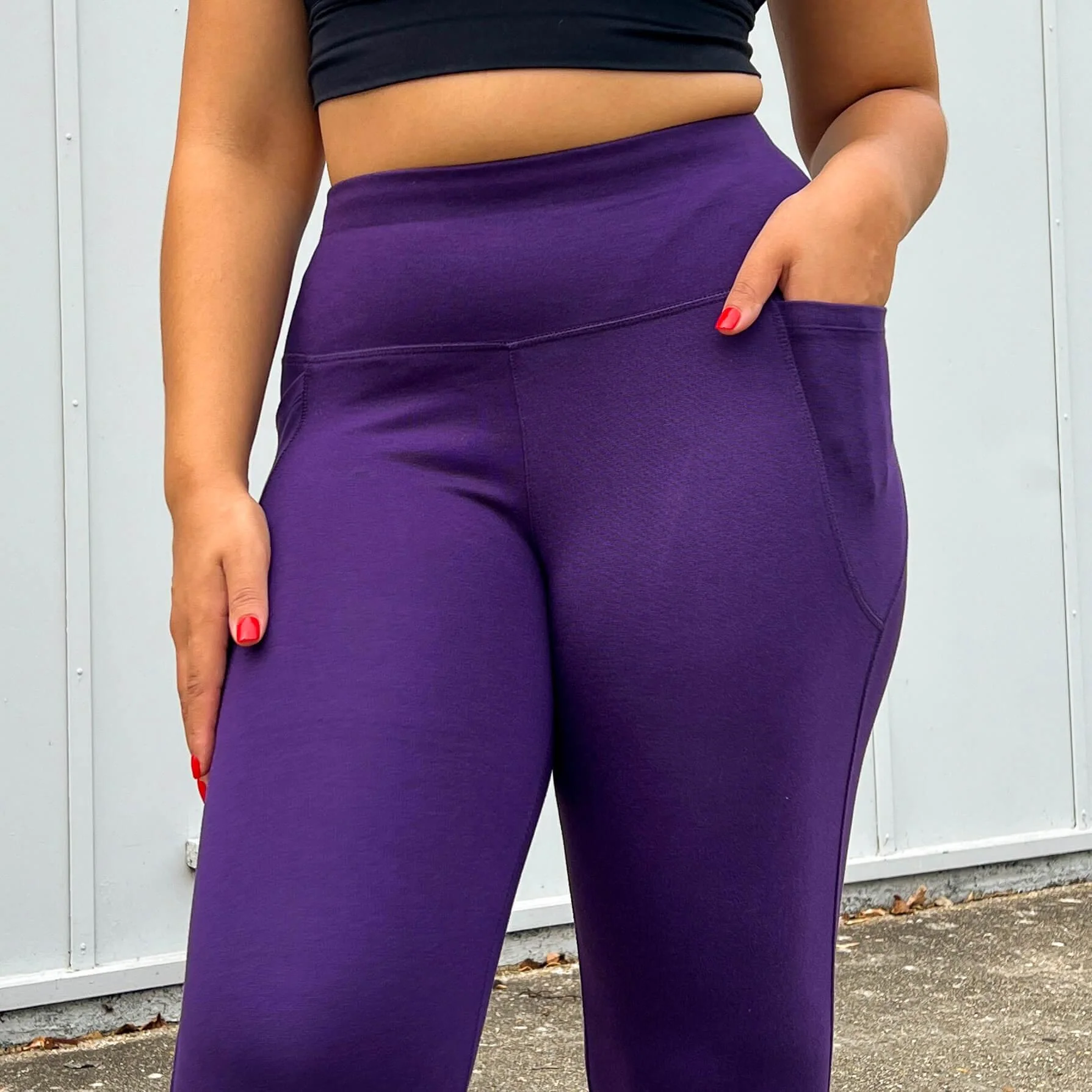 Squat Proof Leggings (Long) - Suffragette Purple - Image 10