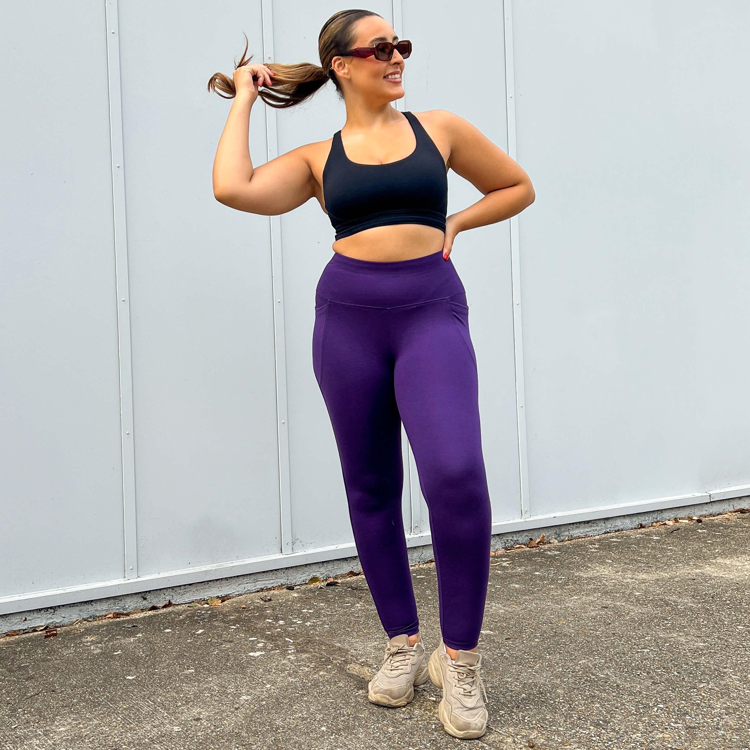 Squat Proof Leggings (Long) - Suffragette Purple - Image 15