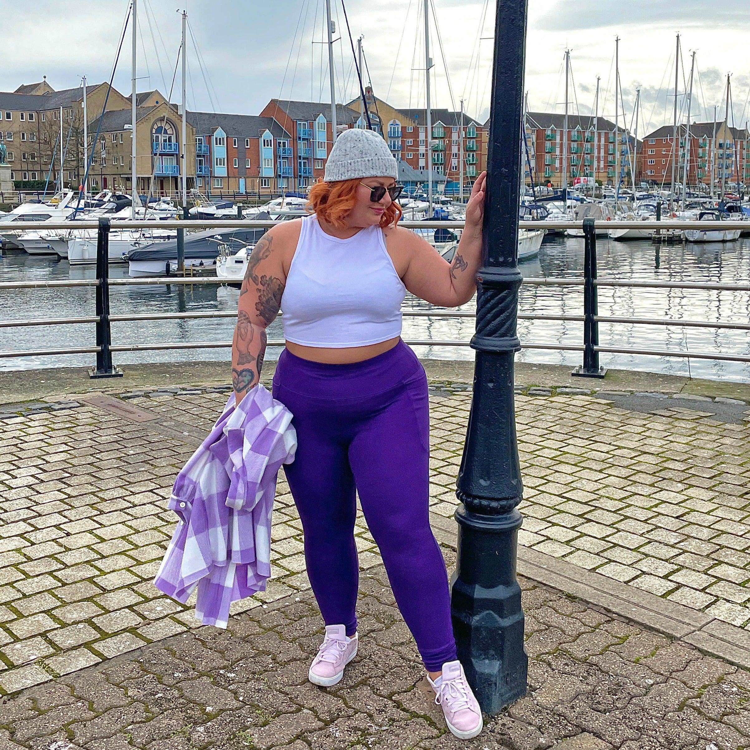 Squat Proof Leggings (Long) - Suffragette Purple - Image 5