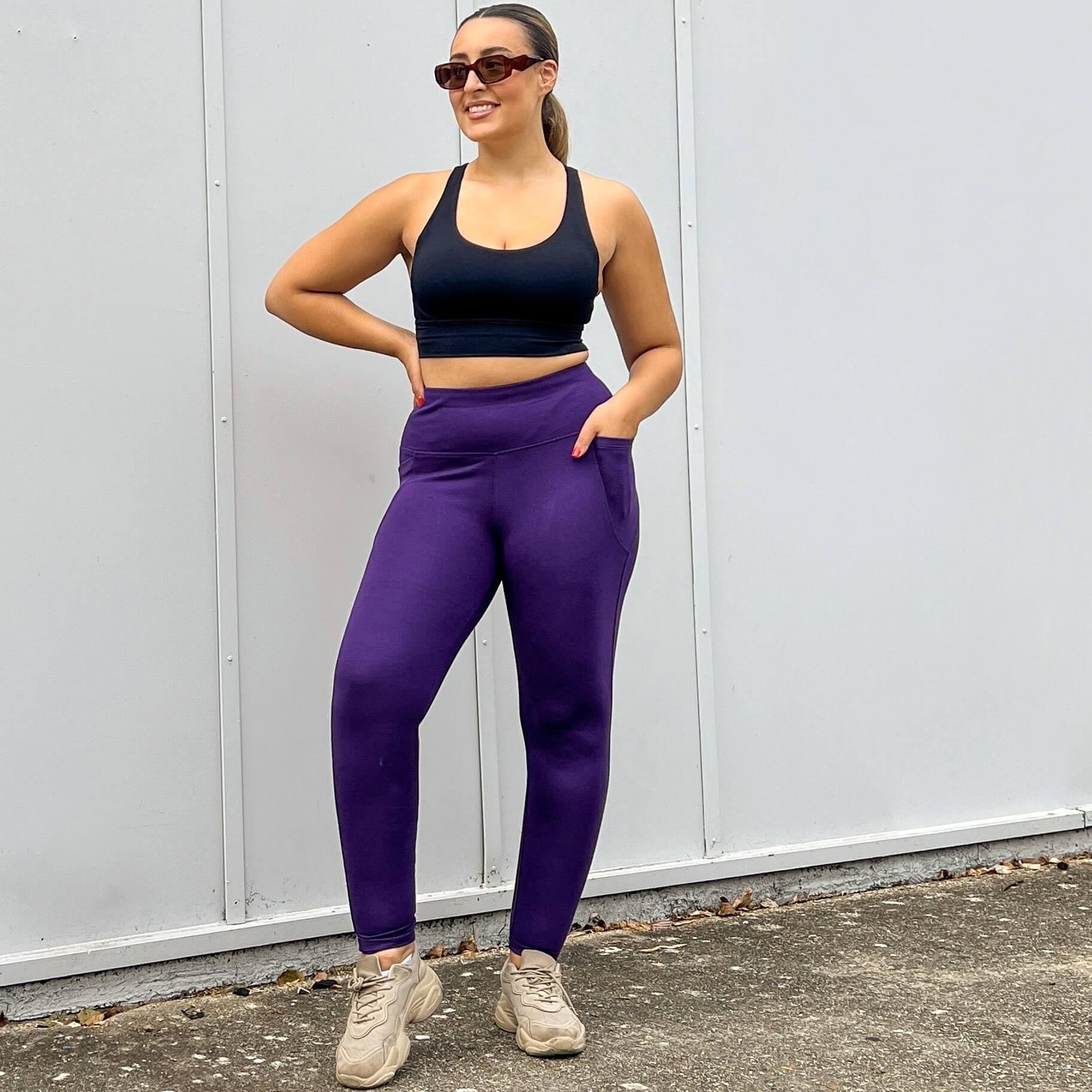 Squat Proof Leggings (Long) - Suffragette Purple - Image 7