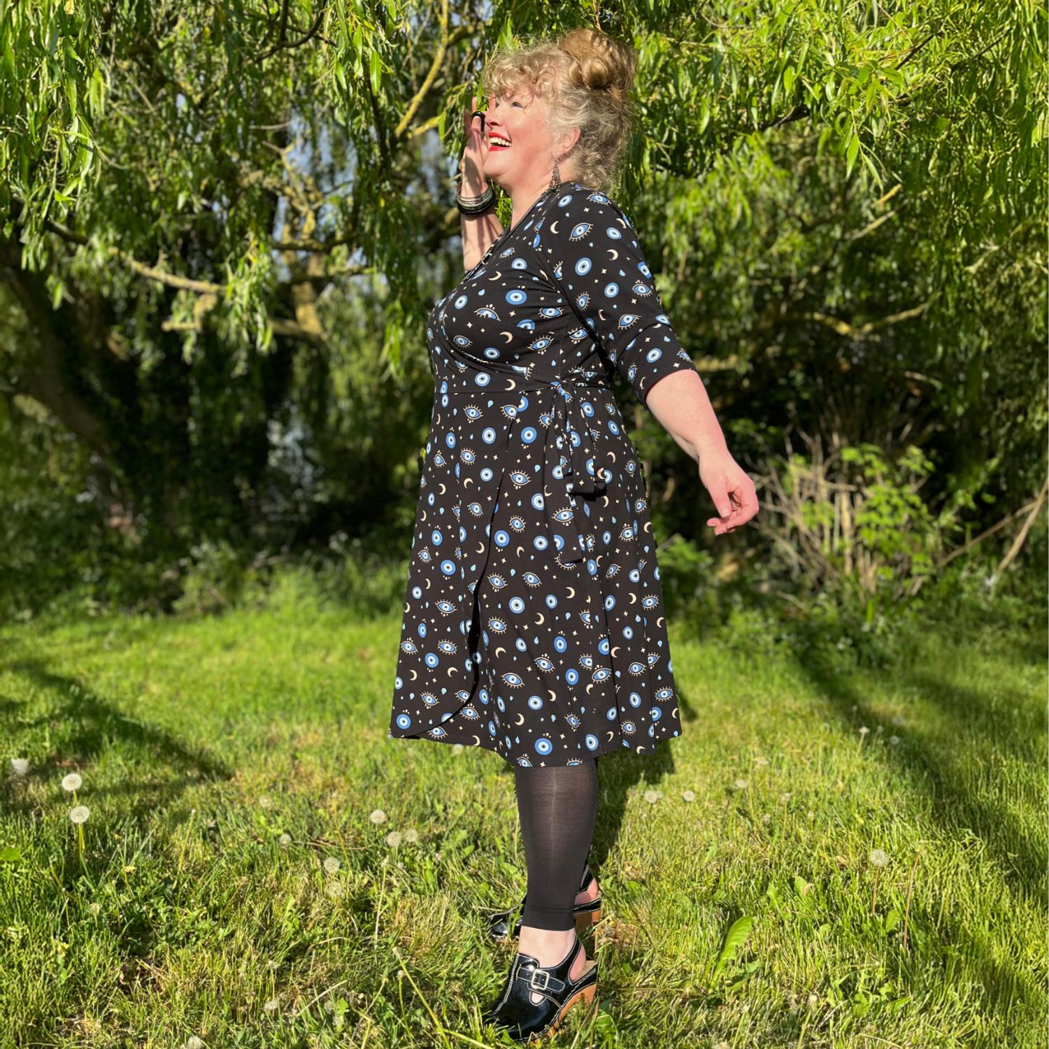 Malocchio Wrap Dress - Image 13