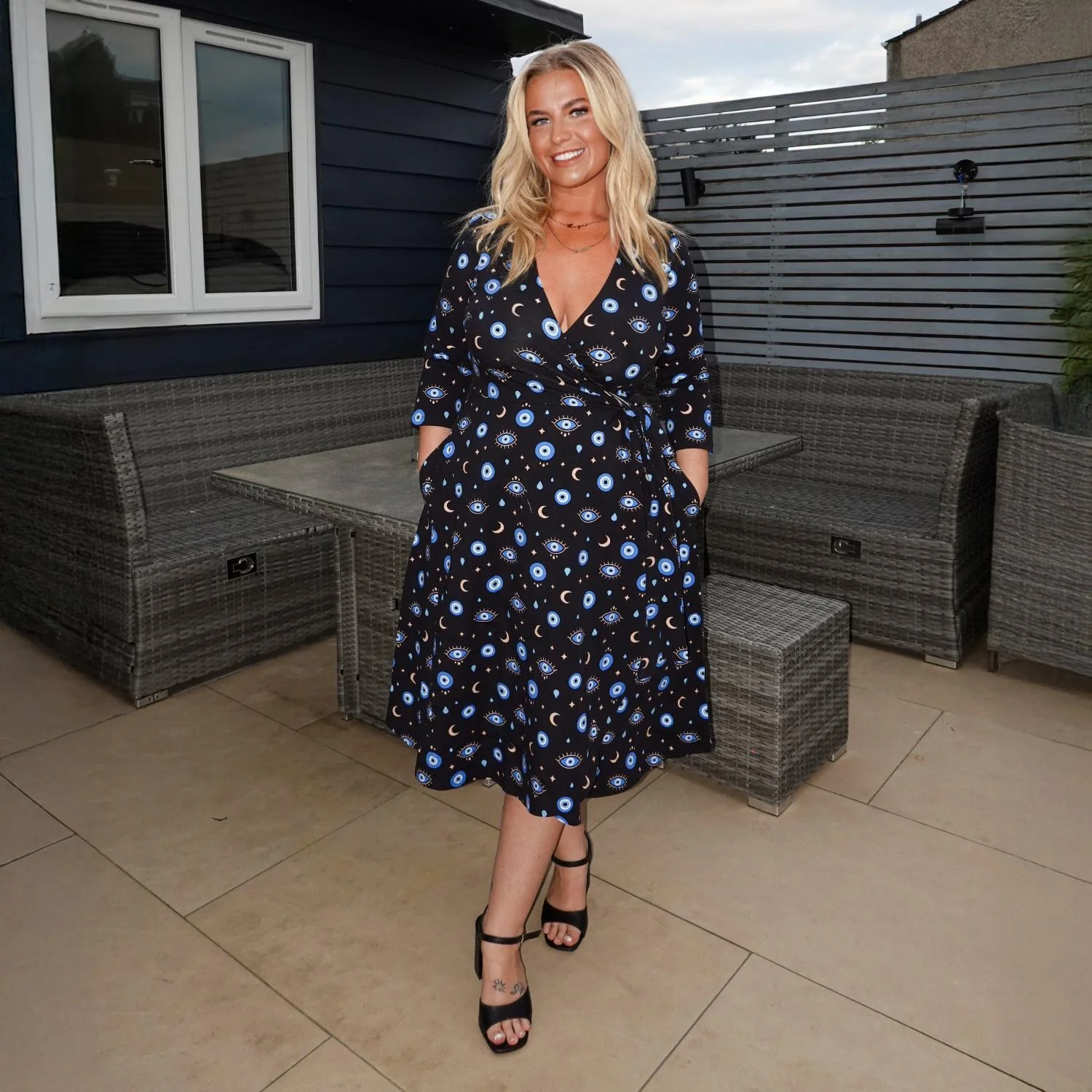 Malocchio Wrap Dress - Image 15