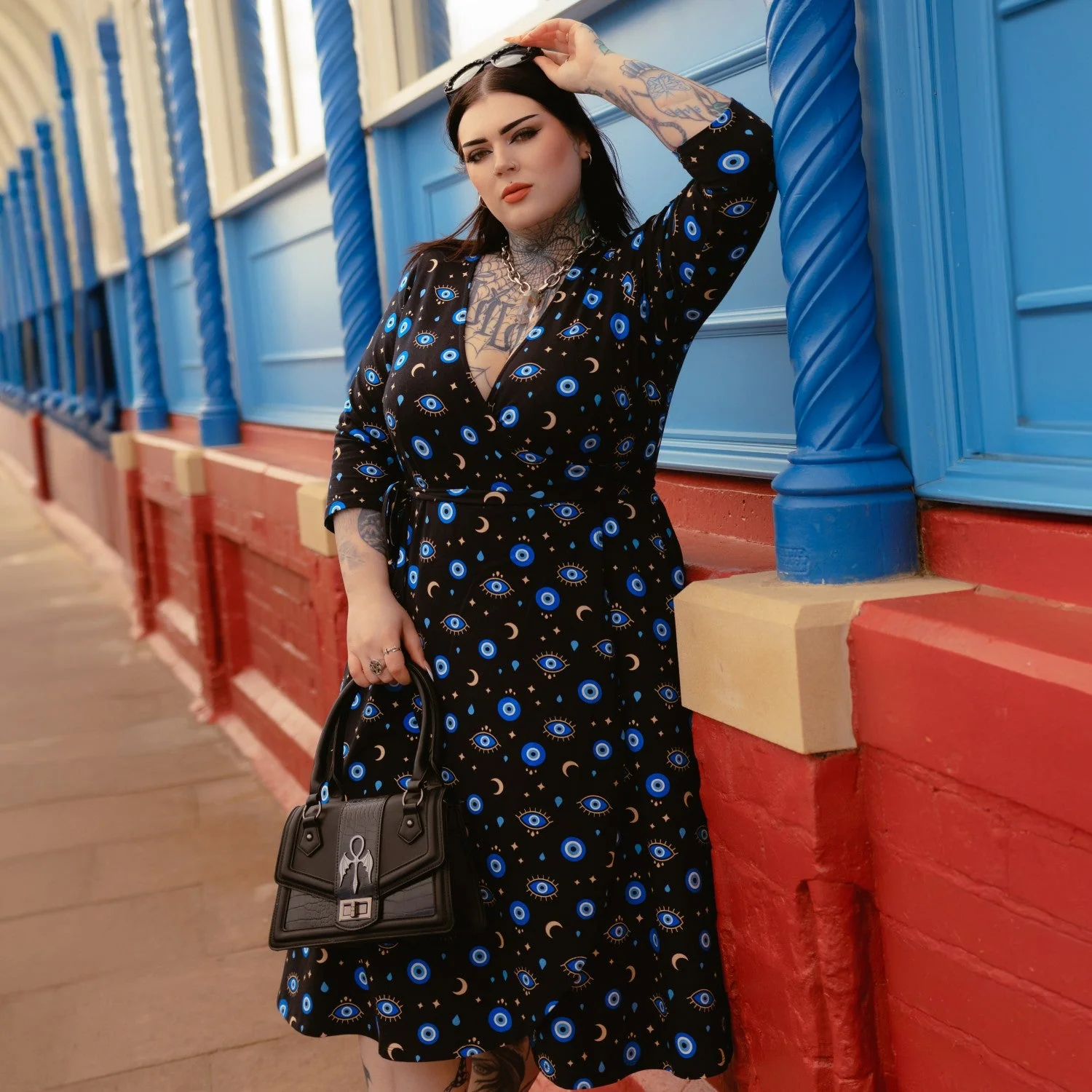 Malocchio Wrap Dress - Image 6