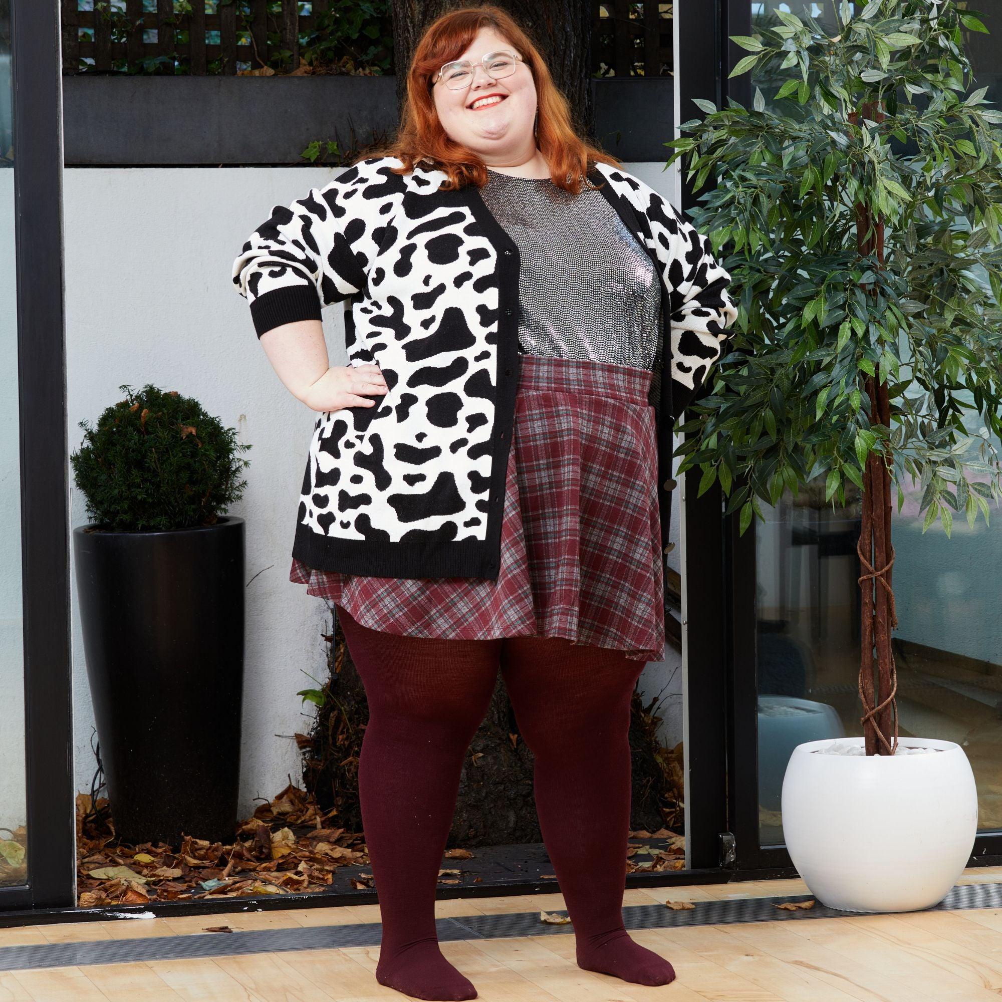 Merino Wool Tights - Red Velvet Cake - Image 5