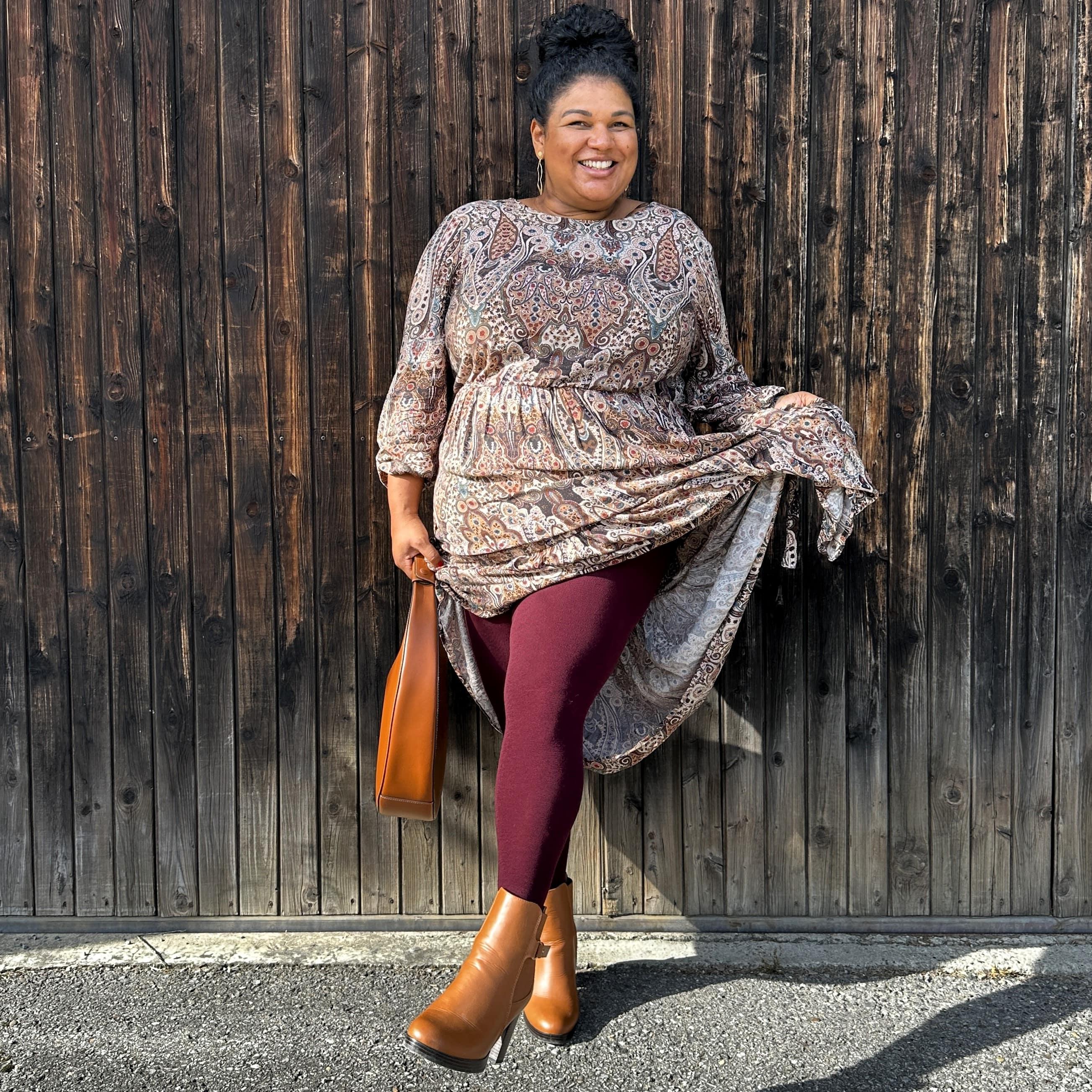 Merino Wool Tights - Red Velvet Cake - Image 6