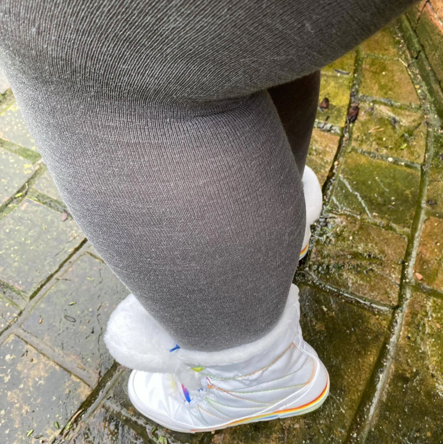 Merino Wool Tights - Silver Lining - Image 13