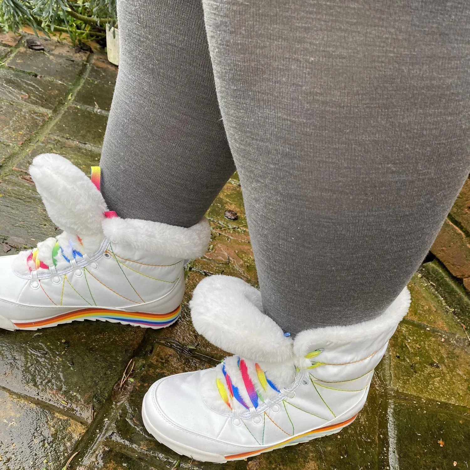 Merino Wool Tights - Silver Lining - Image 14