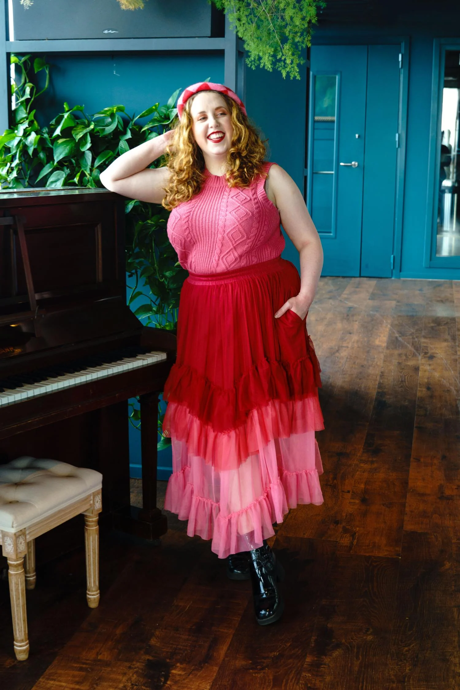 Mesh Maxi Skirt - Pirouette Ombre - Image 8