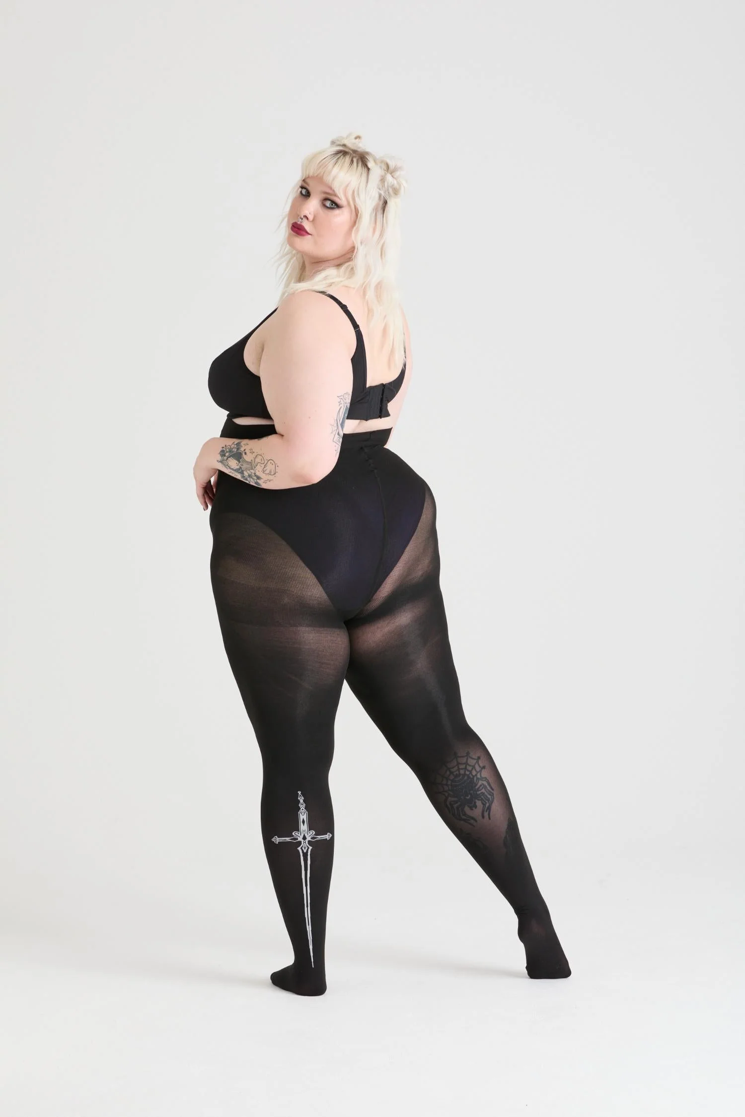 80 Denier Tights - Midnight Executioner - Image 12