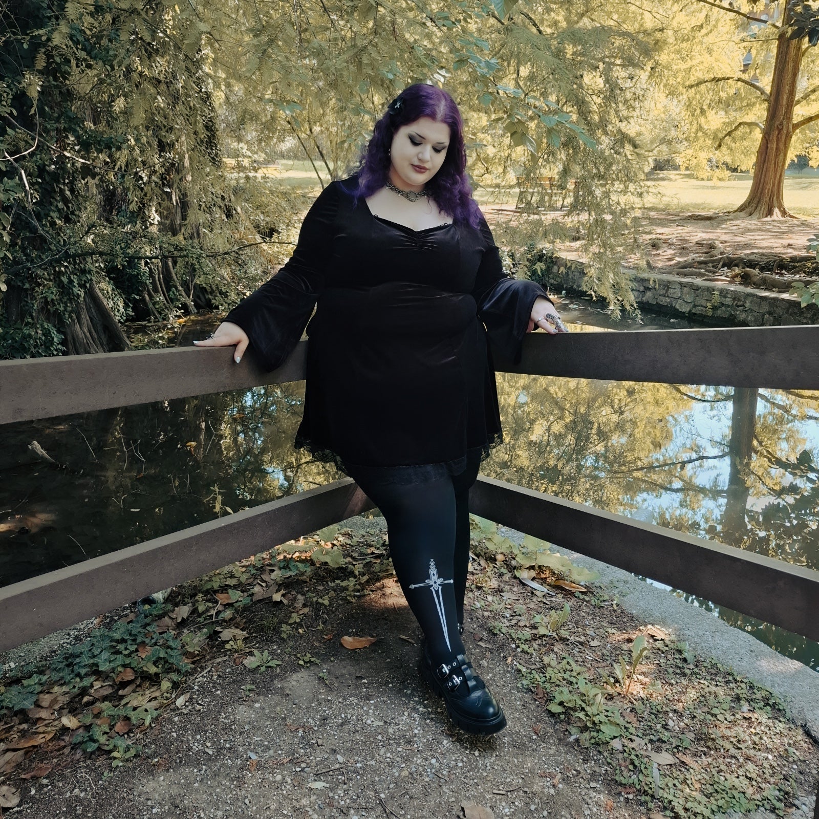 80 Denier Tights - Midnight Executioner - Image 6