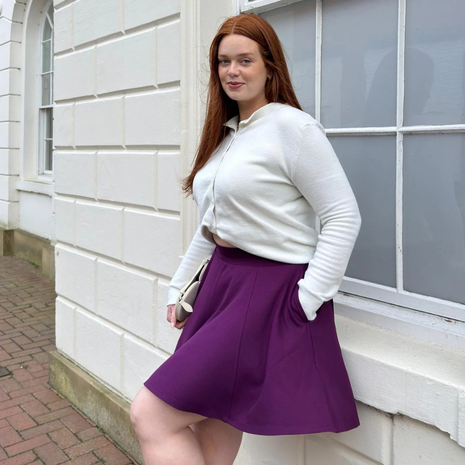Mini-Flare Skirt - Mulberry - Image 5