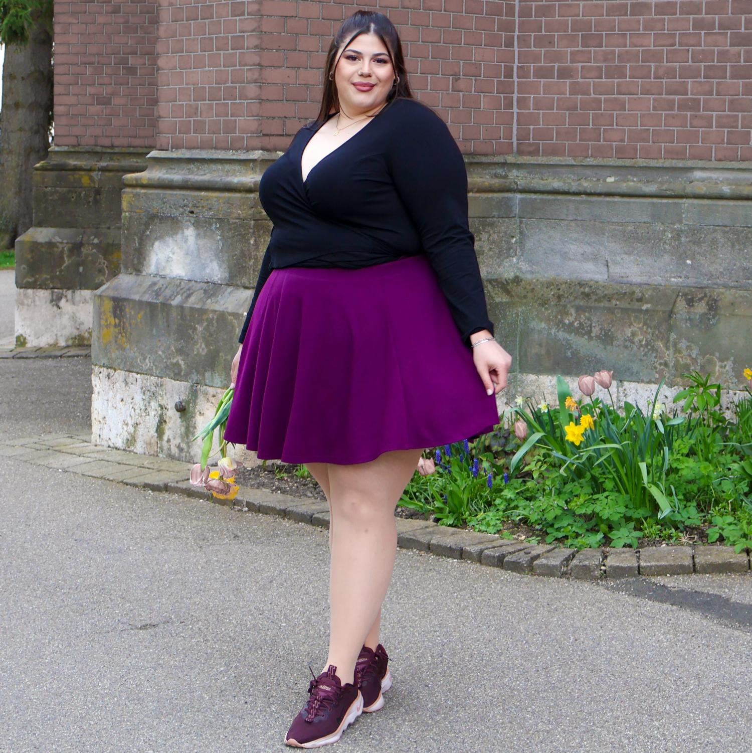 Mini-Flare Skirt - Mulberry - Image 6