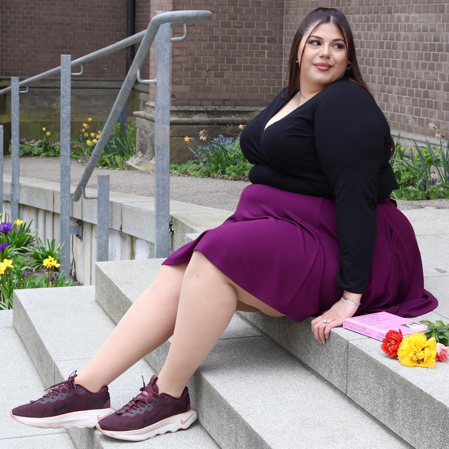 Mini-Flare Skirt - Mulberry - Image 8