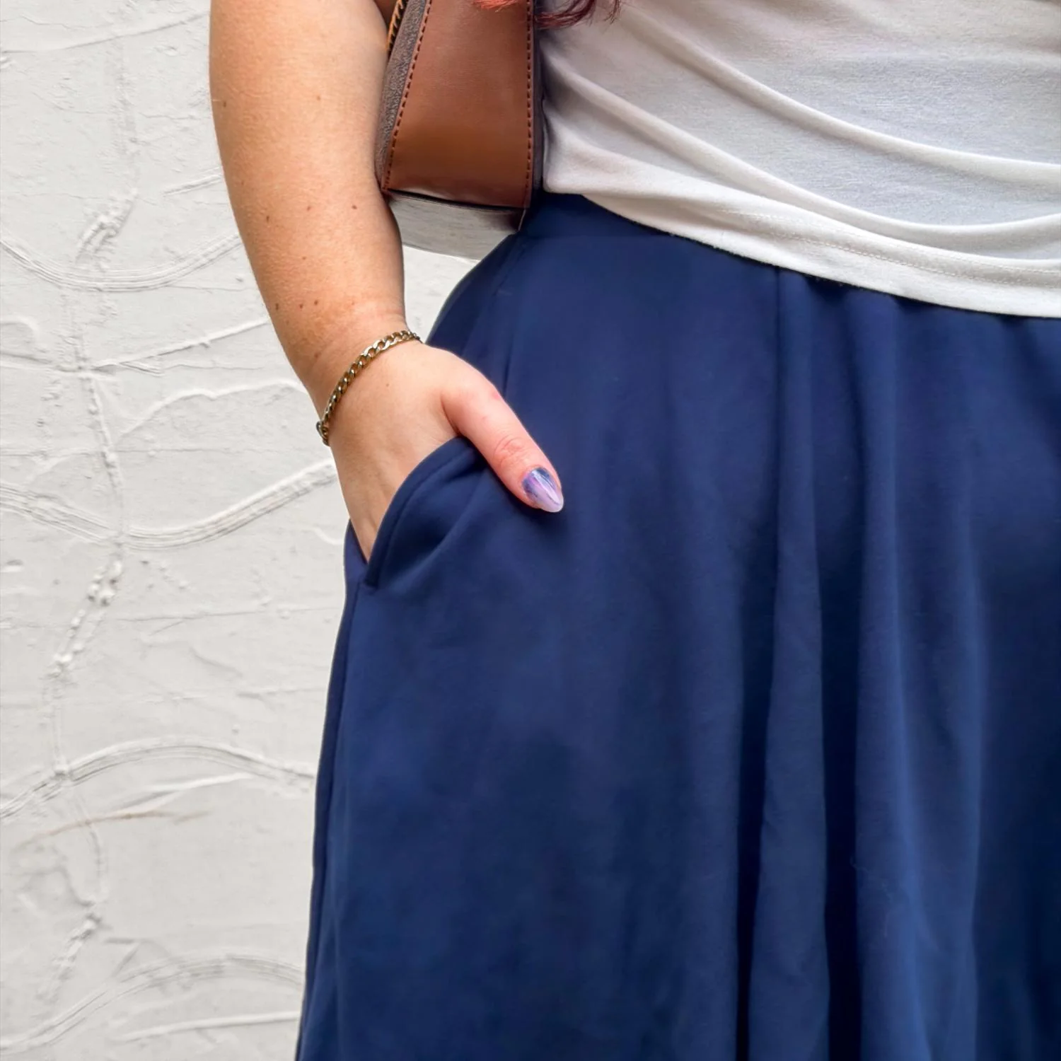 Mini-Flare Skirt - Navy - Image 10