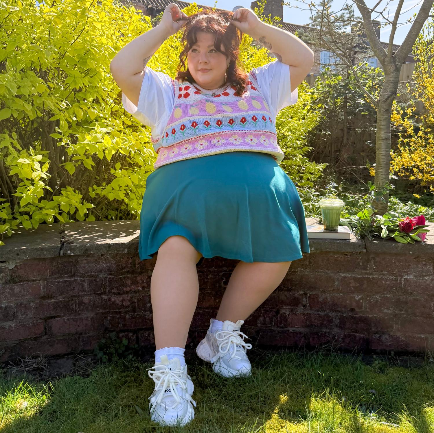 Mini Flare Skirt - Ocean Teal - Image 10