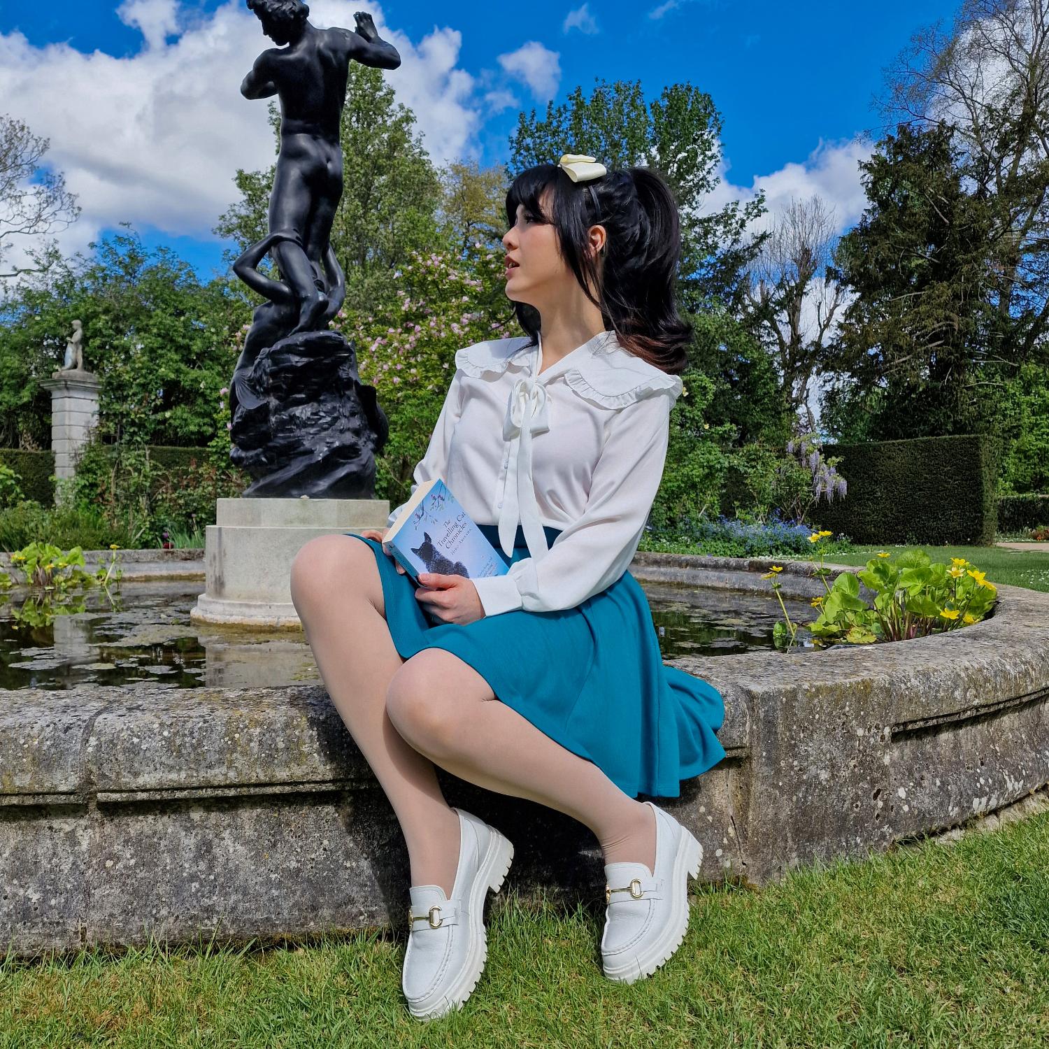 Mini Flare Skirt - Ocean Teal - Image 12