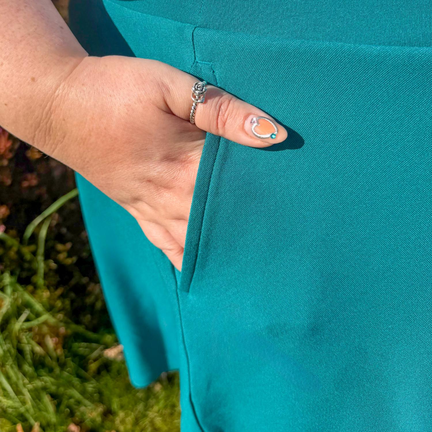 Mini Flare Skirt - Ocean Teal - Image 14