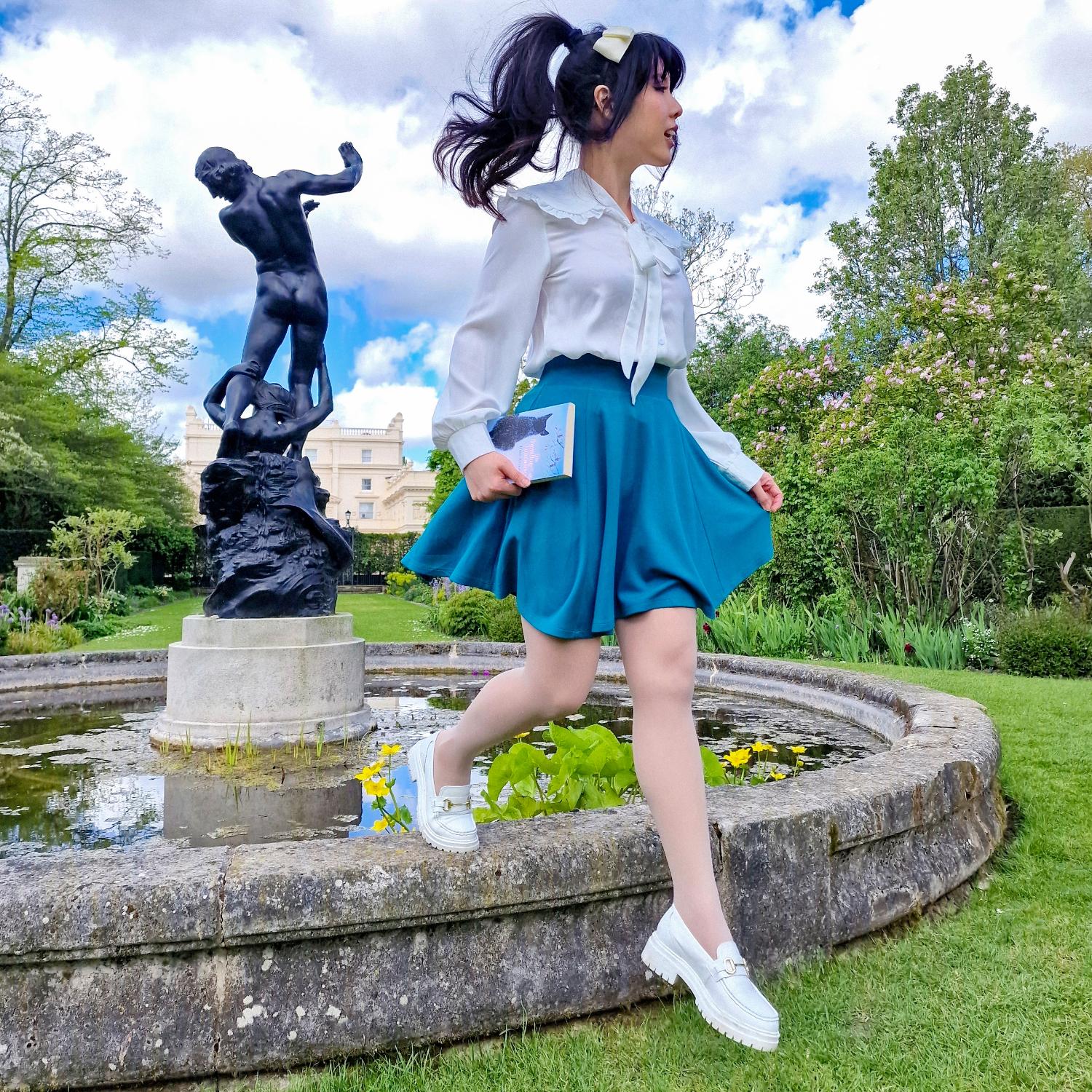 Mini Flare Skirt - Ocean Teal - Image 8