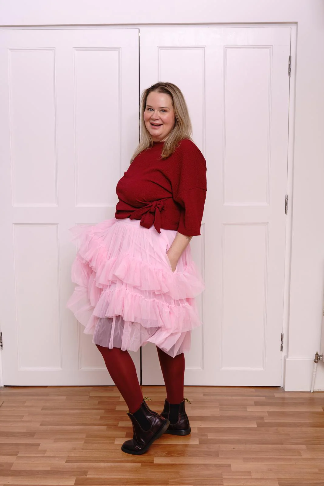 Mesh Skirt - Flushing Pink - Image 3