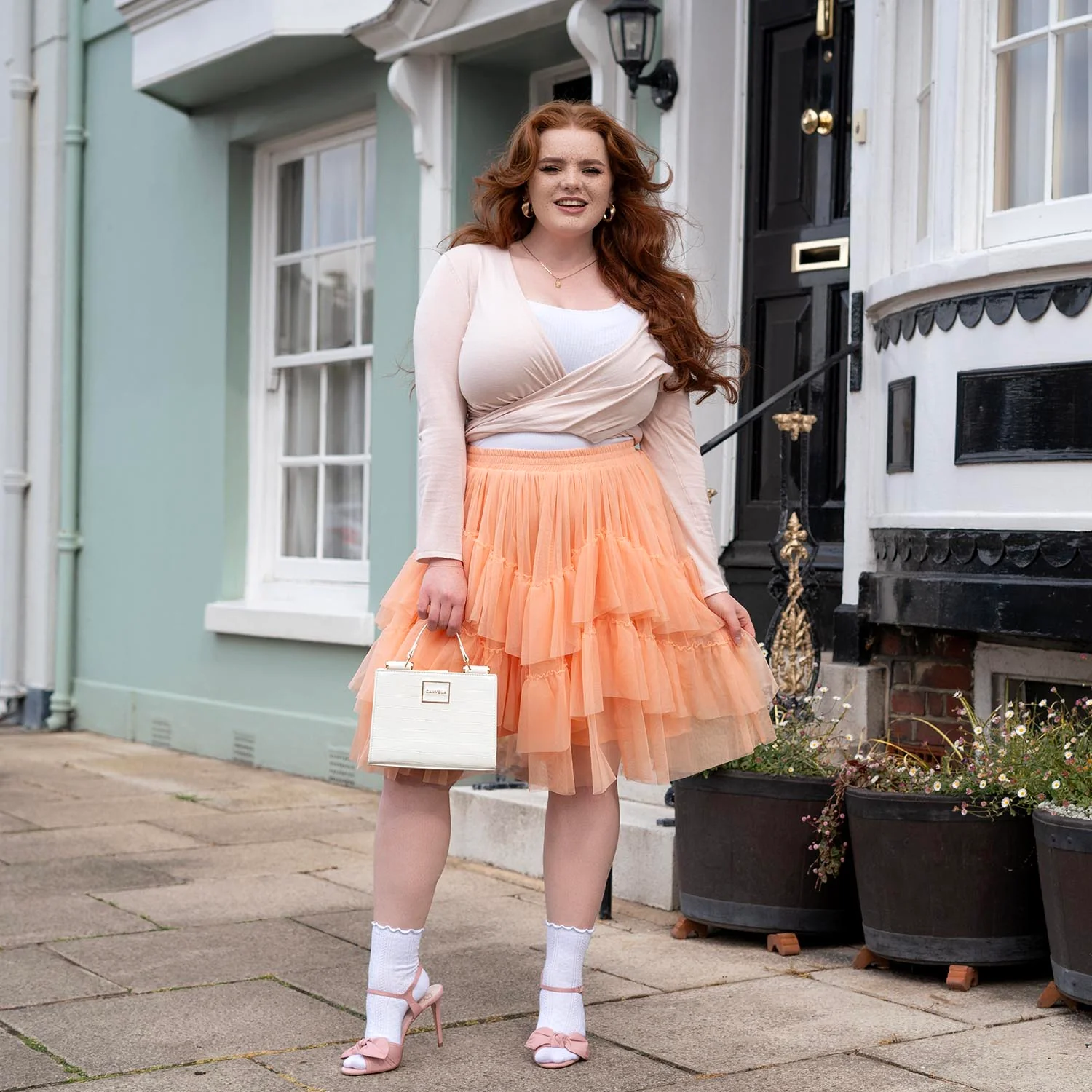 Mesh Skirt - Peach Mousse - Image 11