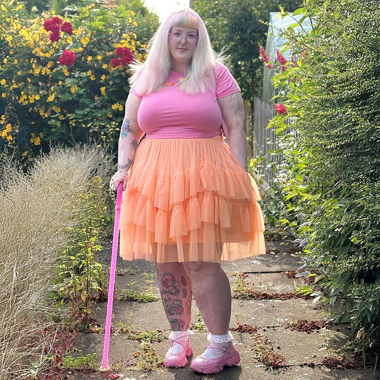 Mesh Skirt - Peach Mousse - Image 14