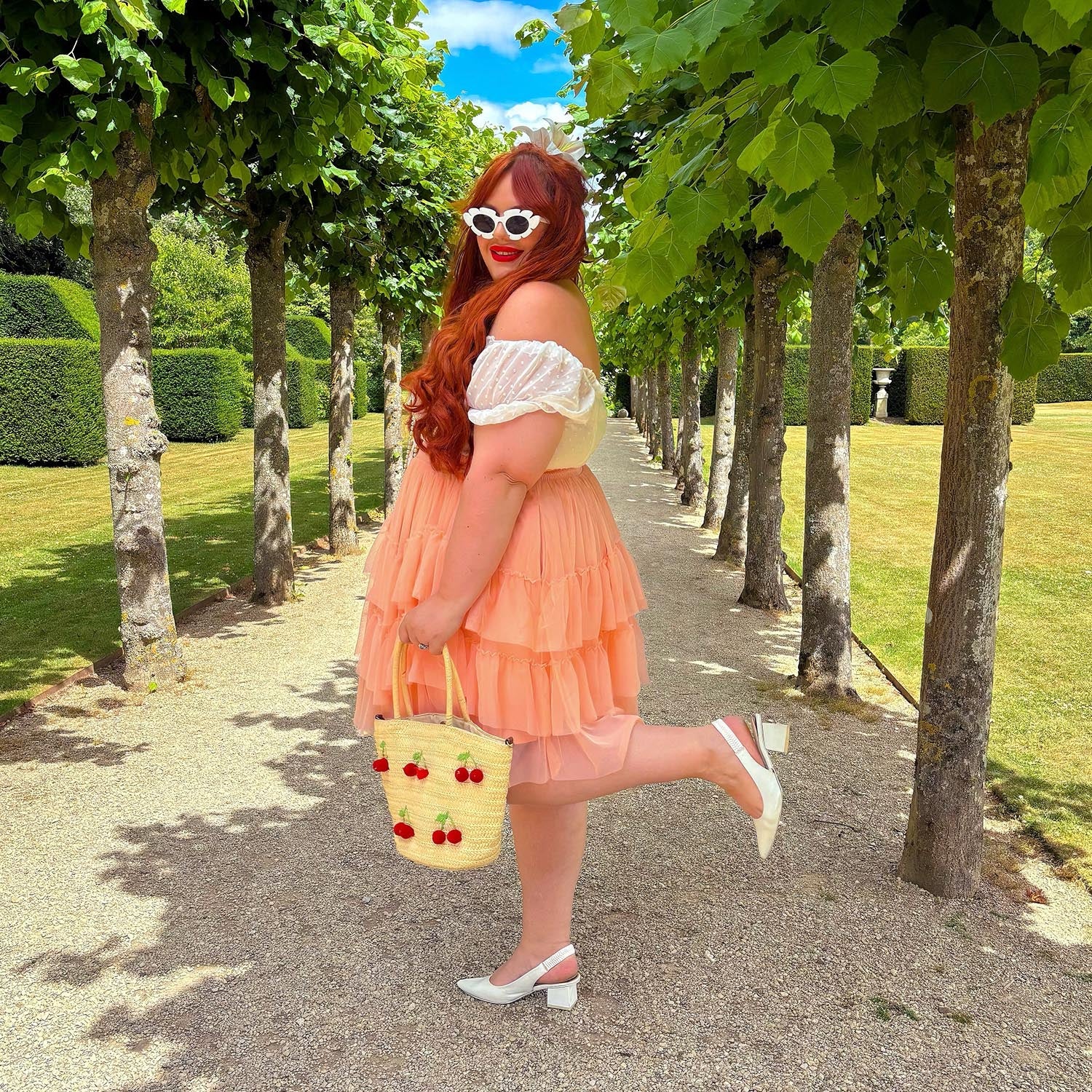 Mesh Skirt - Peach Mousse - Image 16