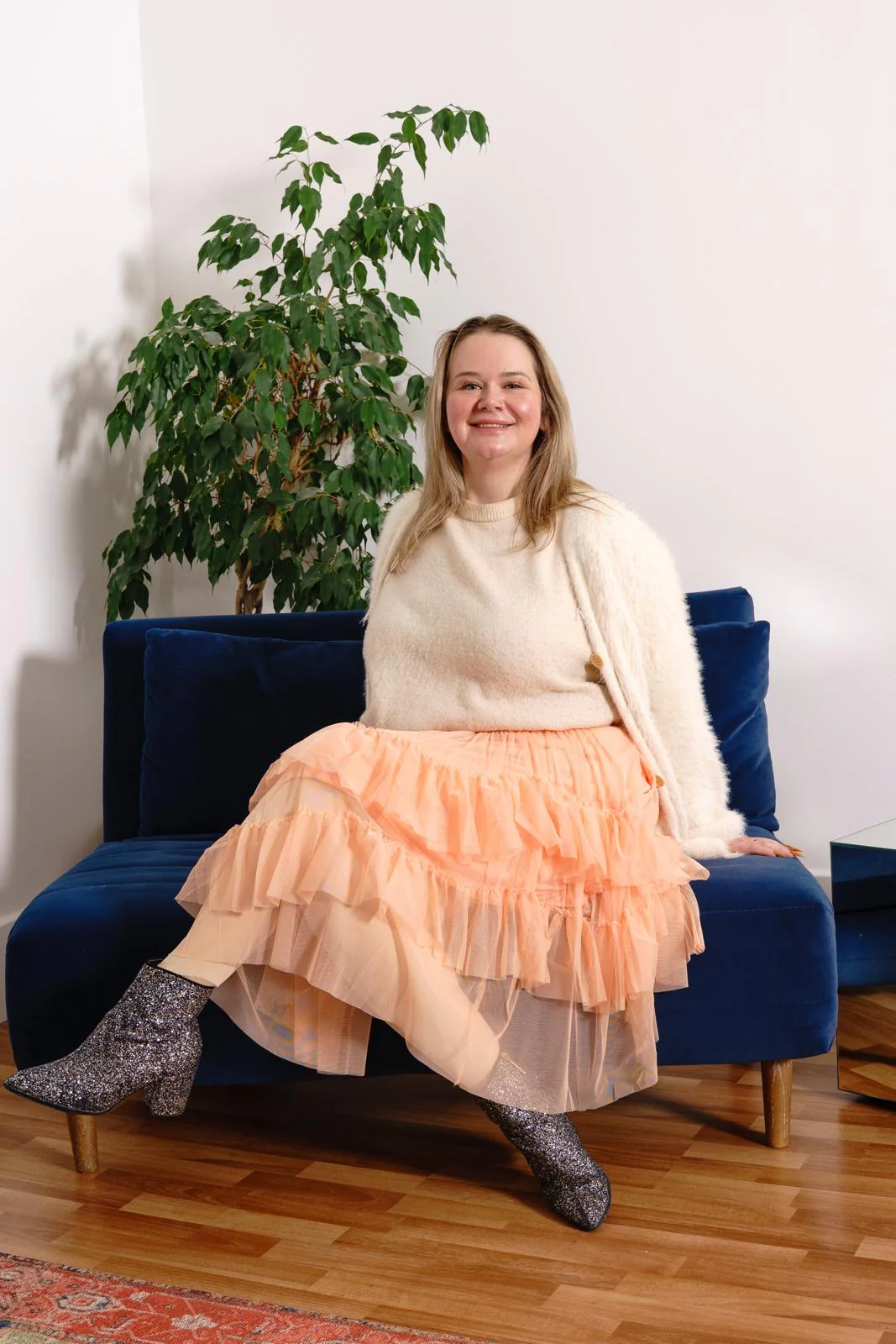 Mesh Skirt - Peach Mousse - Image 2