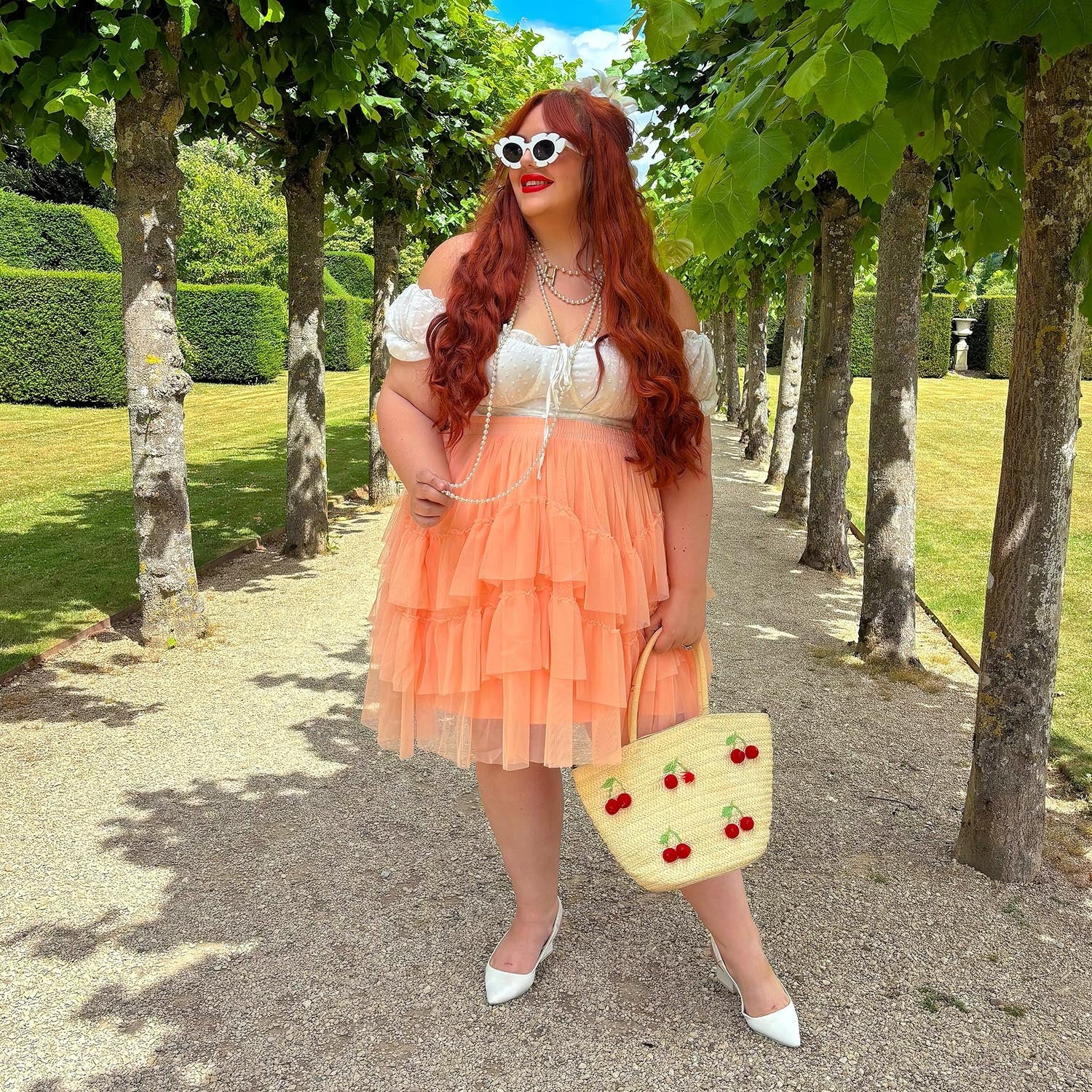 Mesh Skirt - Peach Mousse - Image 24