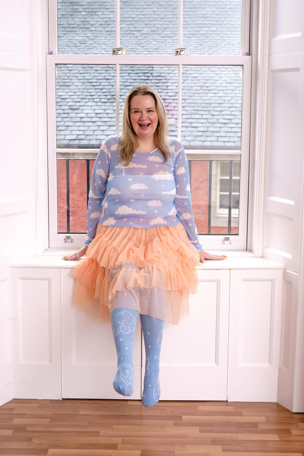 Mesh Skirt - Peach Mousse - Image 3